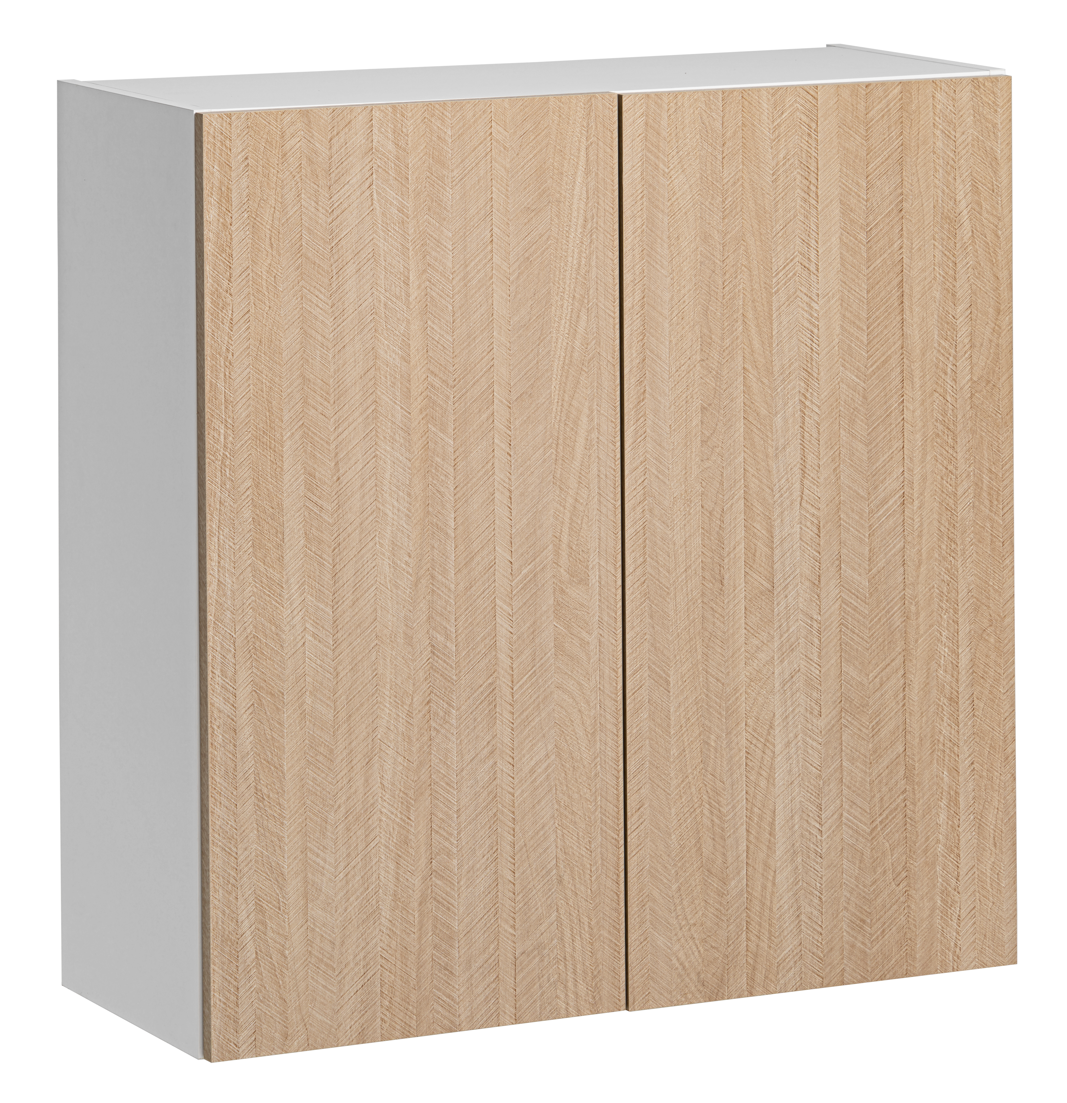 Szafka kuchenna wisząca Roma 80 cm kolor jodełka/biały