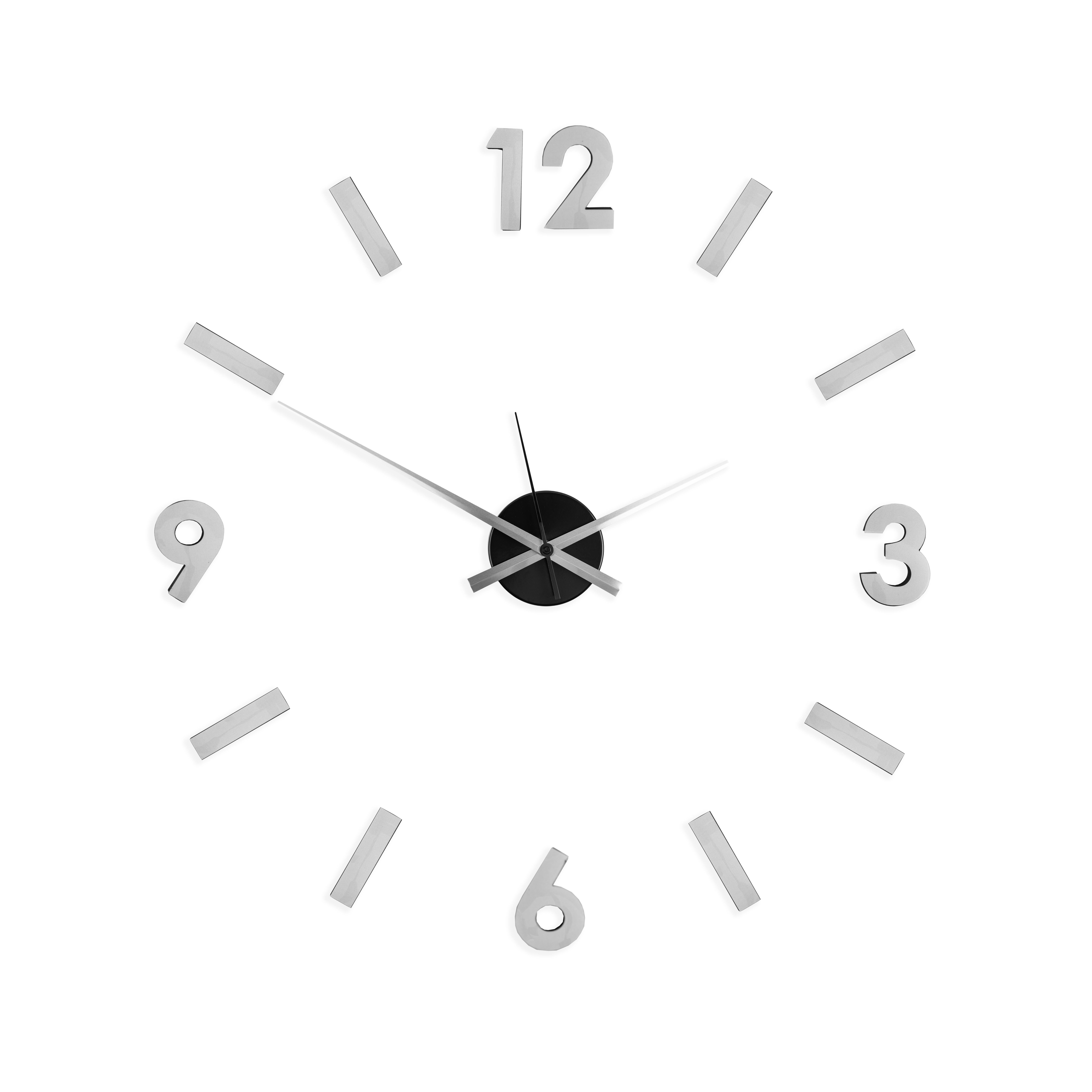 Reloj de pared redondo diy gris