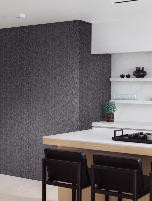 Papel pintado vinilo liso chicago 844269 negro