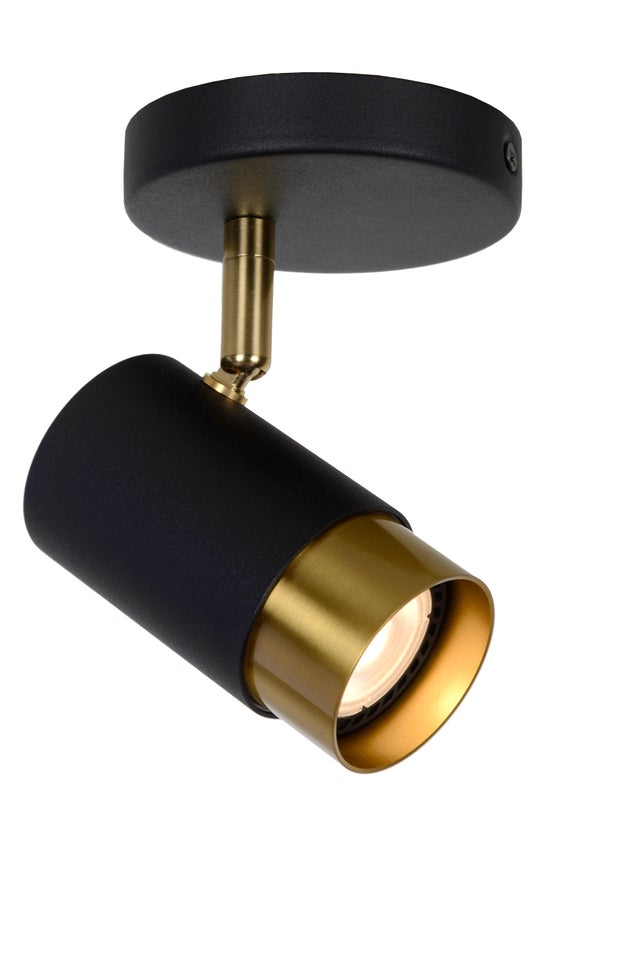 Spot 1xGU10, aluminium noir, LUCIDE Floris