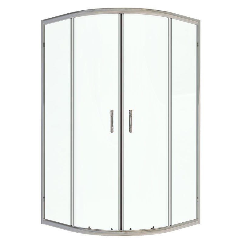 Kabina prysznicowa półokrągła Kama 80 x 80 x 160 cm chrom Liveno