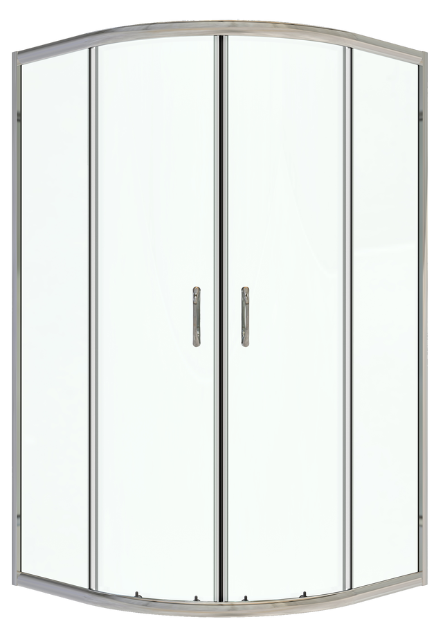 Kabina prysznicowa półokrągła Kama 80 x 80 x 160 cm chrom Liveno
