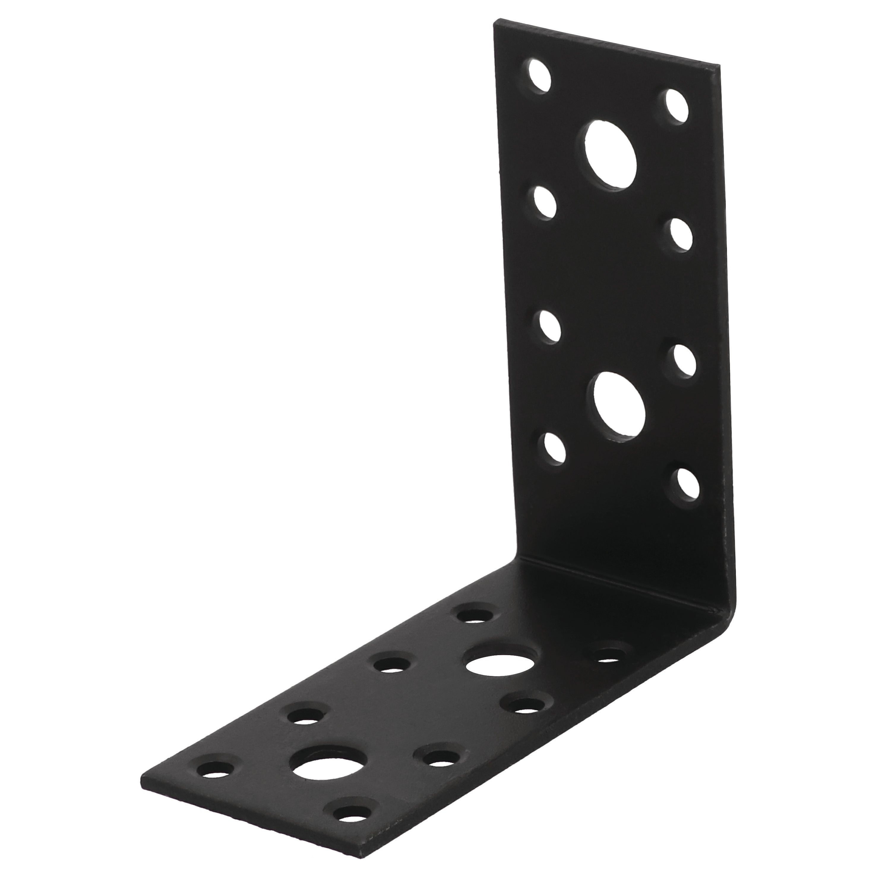 Escuadra de montaje de acero galvanizado color negro medidas 180x90mm ...