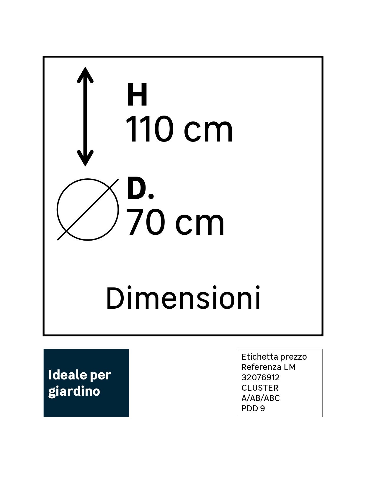 Serra da giardino VERDEMAX Pop-up H 110 cm, L 70 x P 70 cm - 6