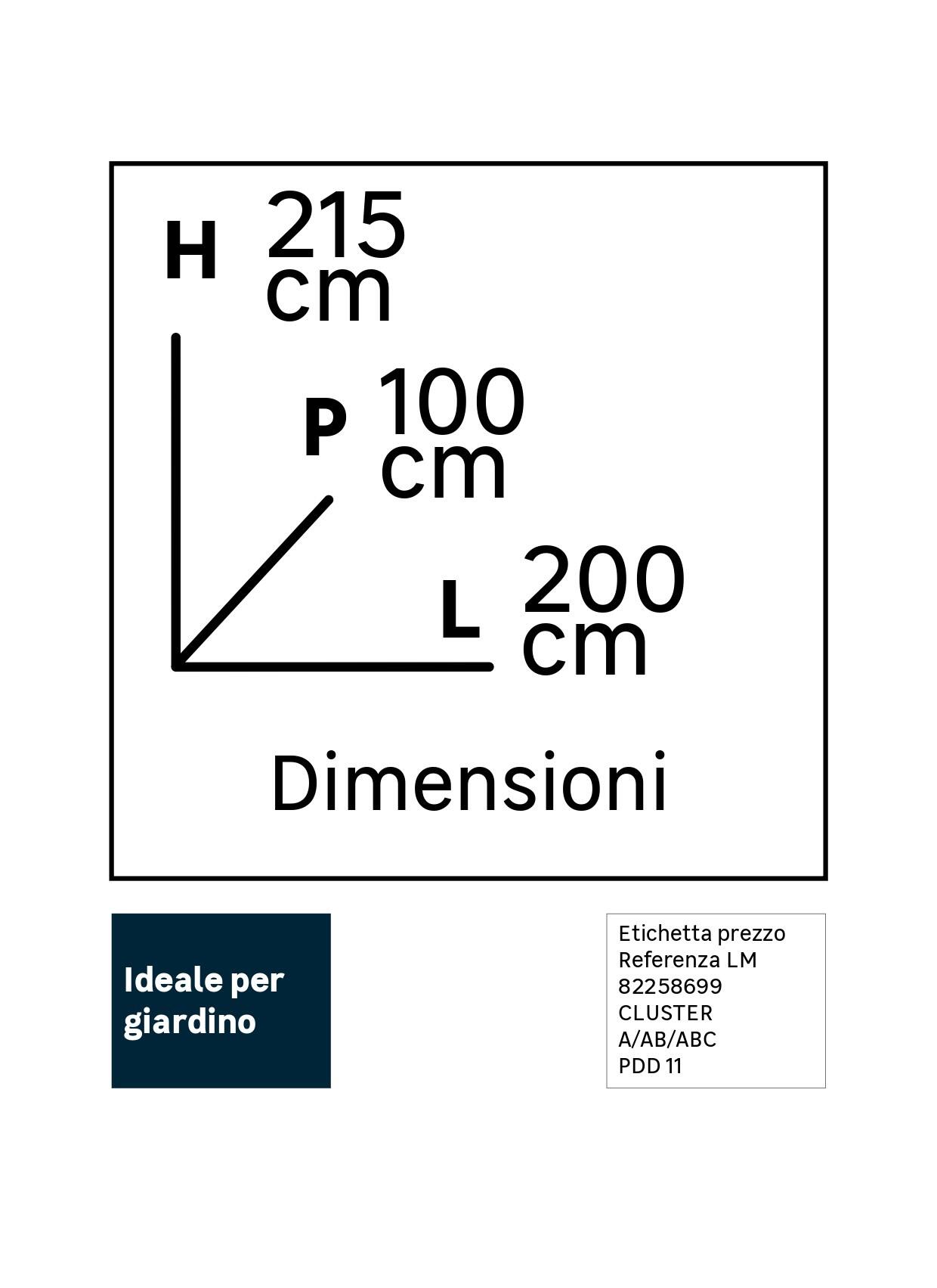 Serra da giardino VERDEMAX Oleander H 215 cm, L 200 x P 100 cm - 3