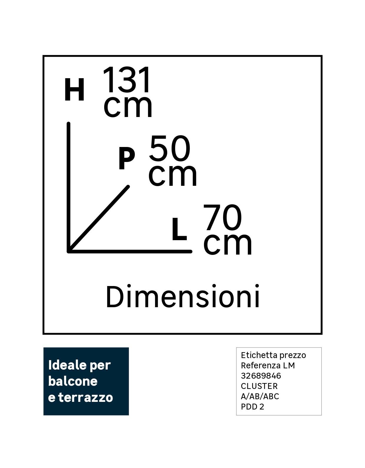 Serra VERDEMAX Azalea 3 ripiani, con ruote 70 x 50 x 131 cm - 2