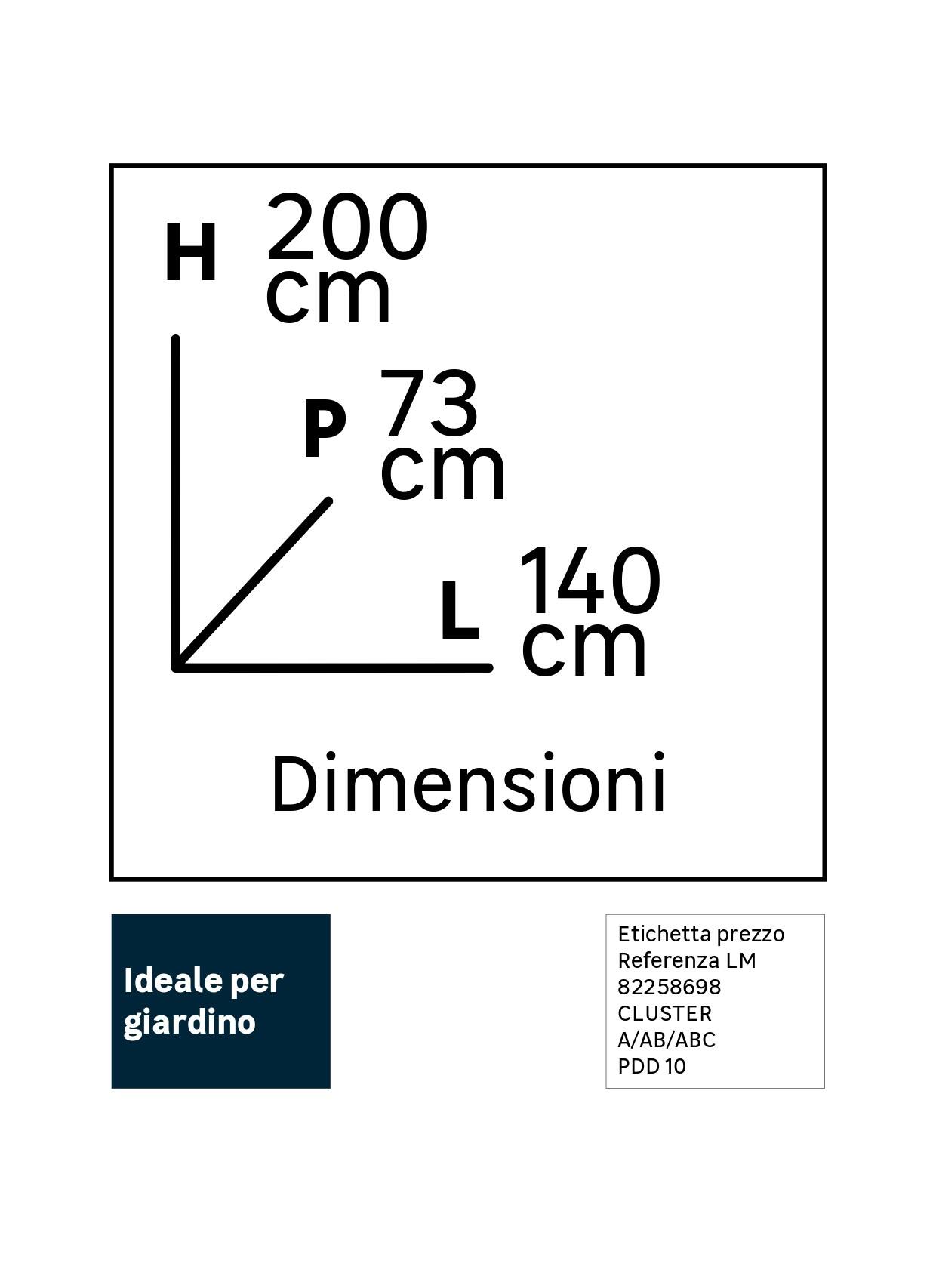 Serra VERDEMAX Ibiscus 8 ripiani, 140 x 72 x 200 cm - 2