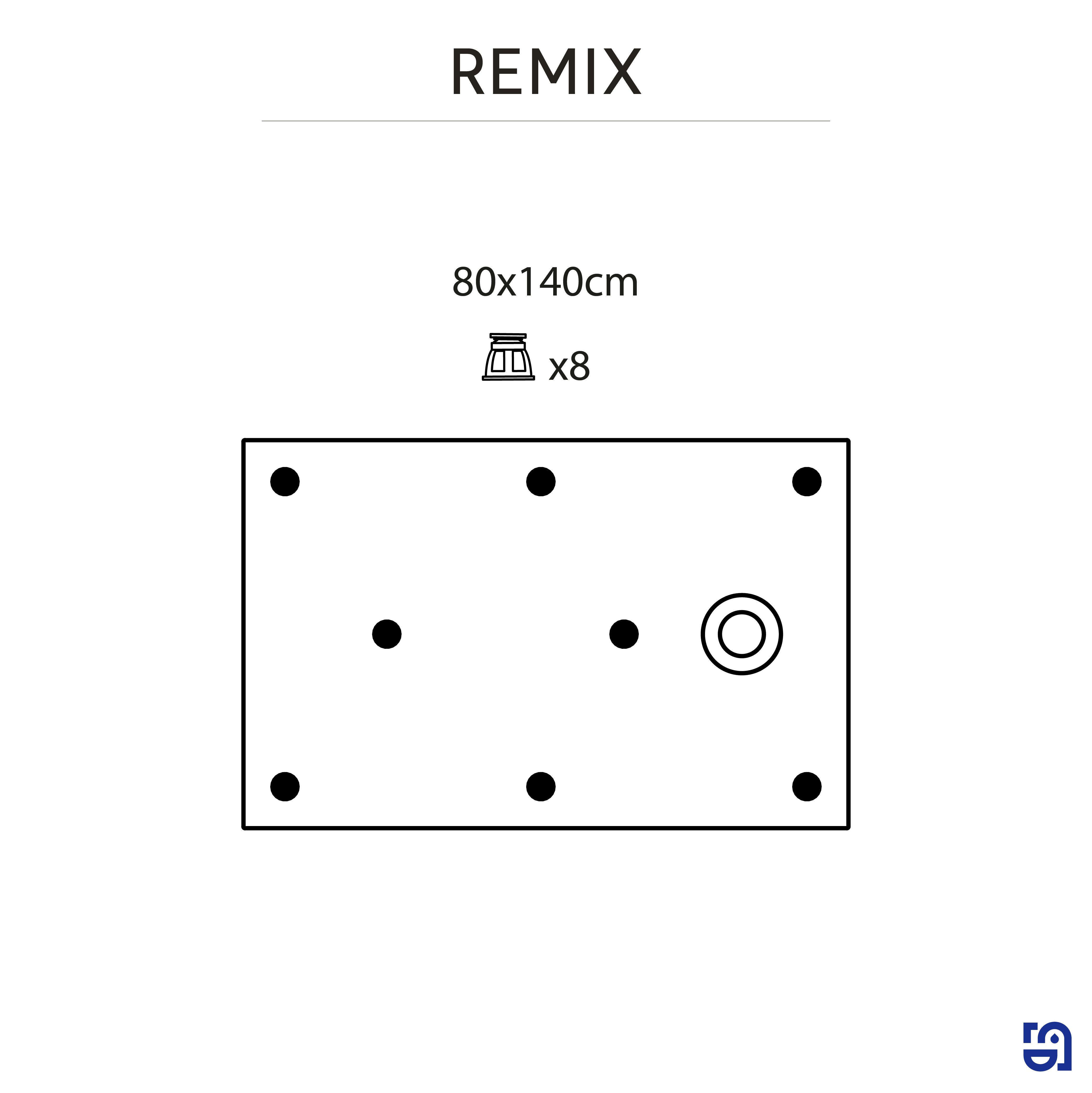 Receveur de douche extraplat, résine, blanc L.140 x l.80 cm, Remix light - 5