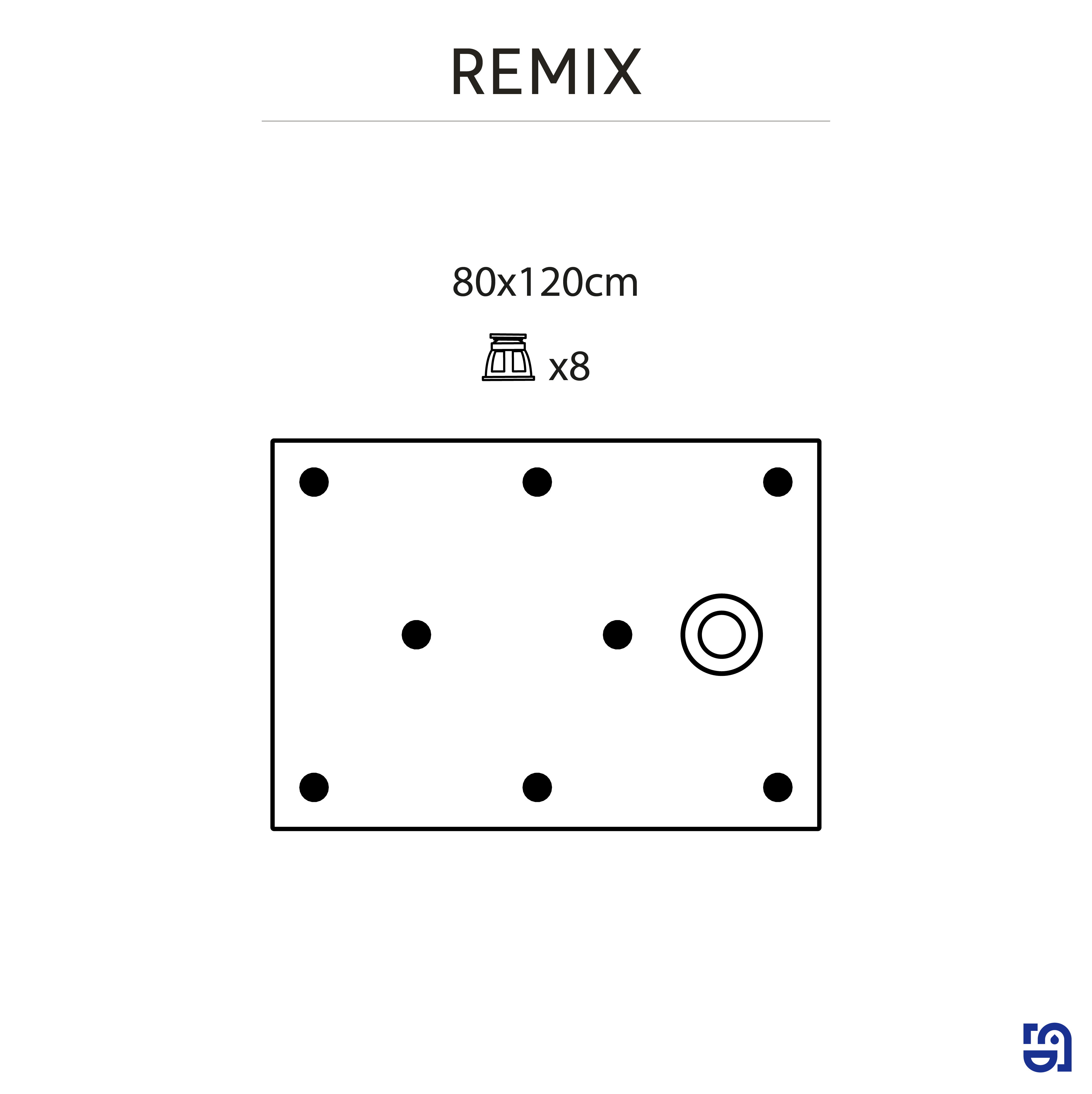 Receveur de douche extraplat, résine, blanc L.120 x l.80, Remix light - 5