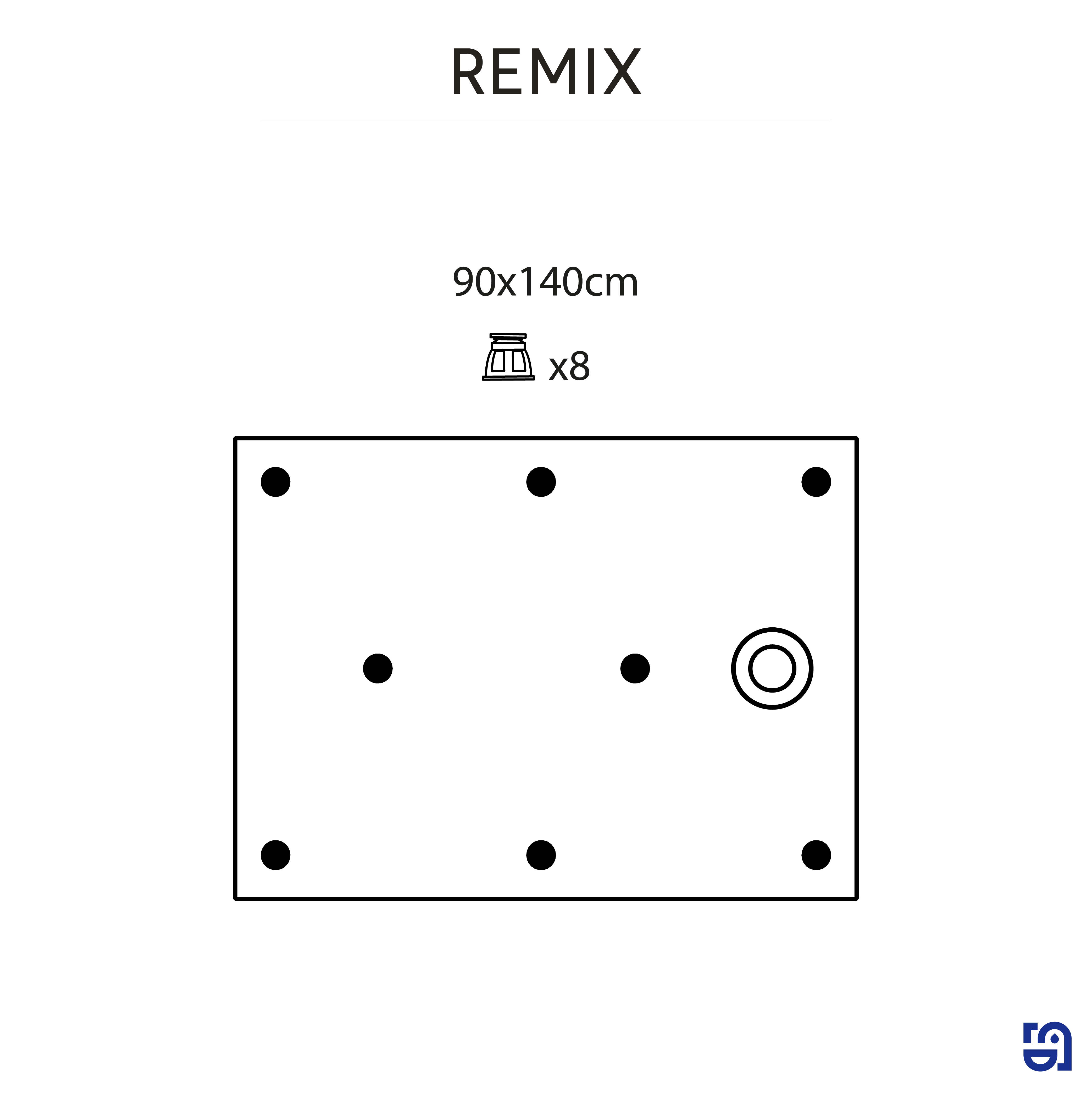 Receveur de douche extraplat, résine, blanc L.140 x l.90 cm, Remix light - 5
