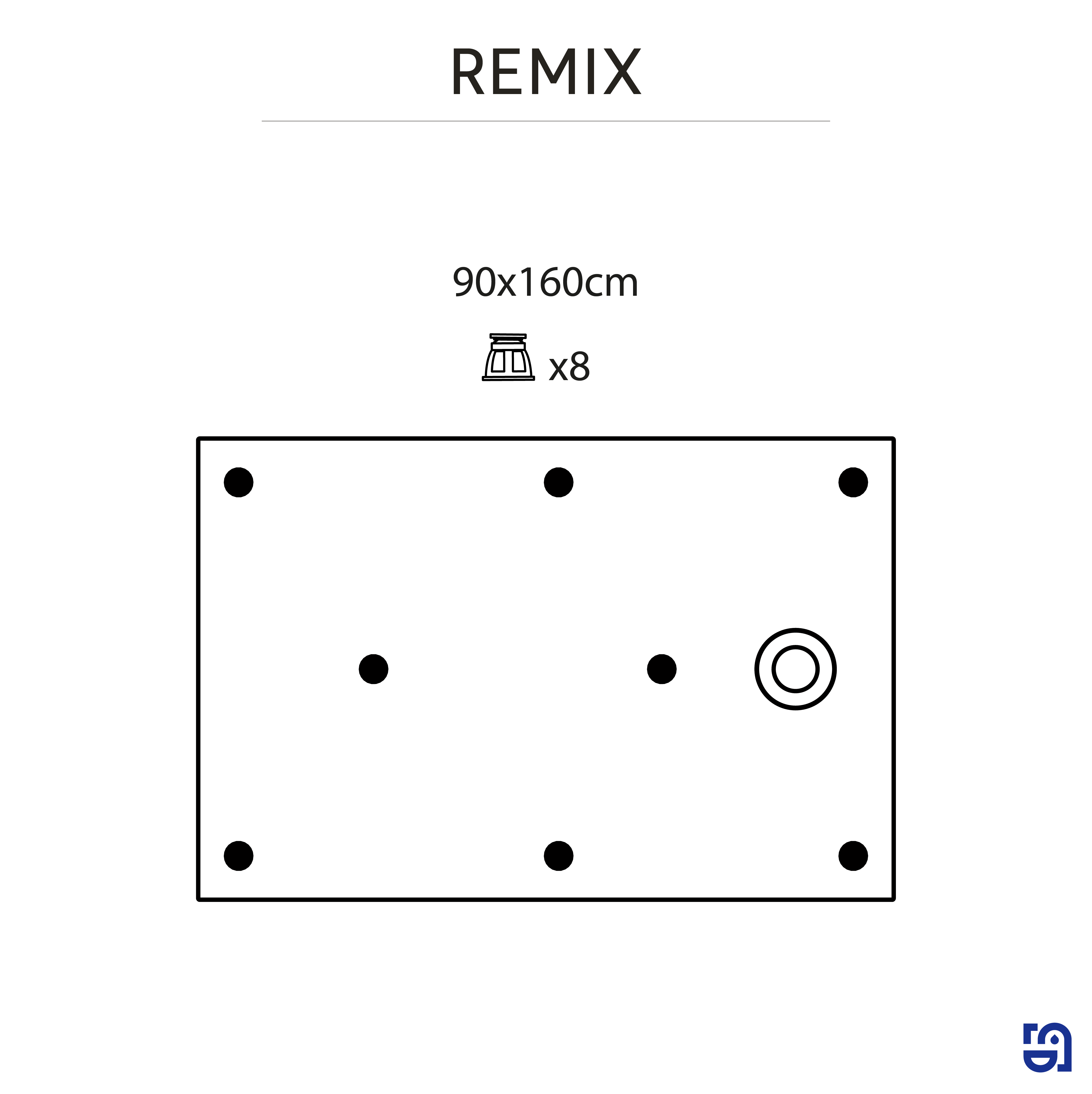Receveur de douche extraplat, résine, blanc L.160 x l.90 cm, Remix light - 3