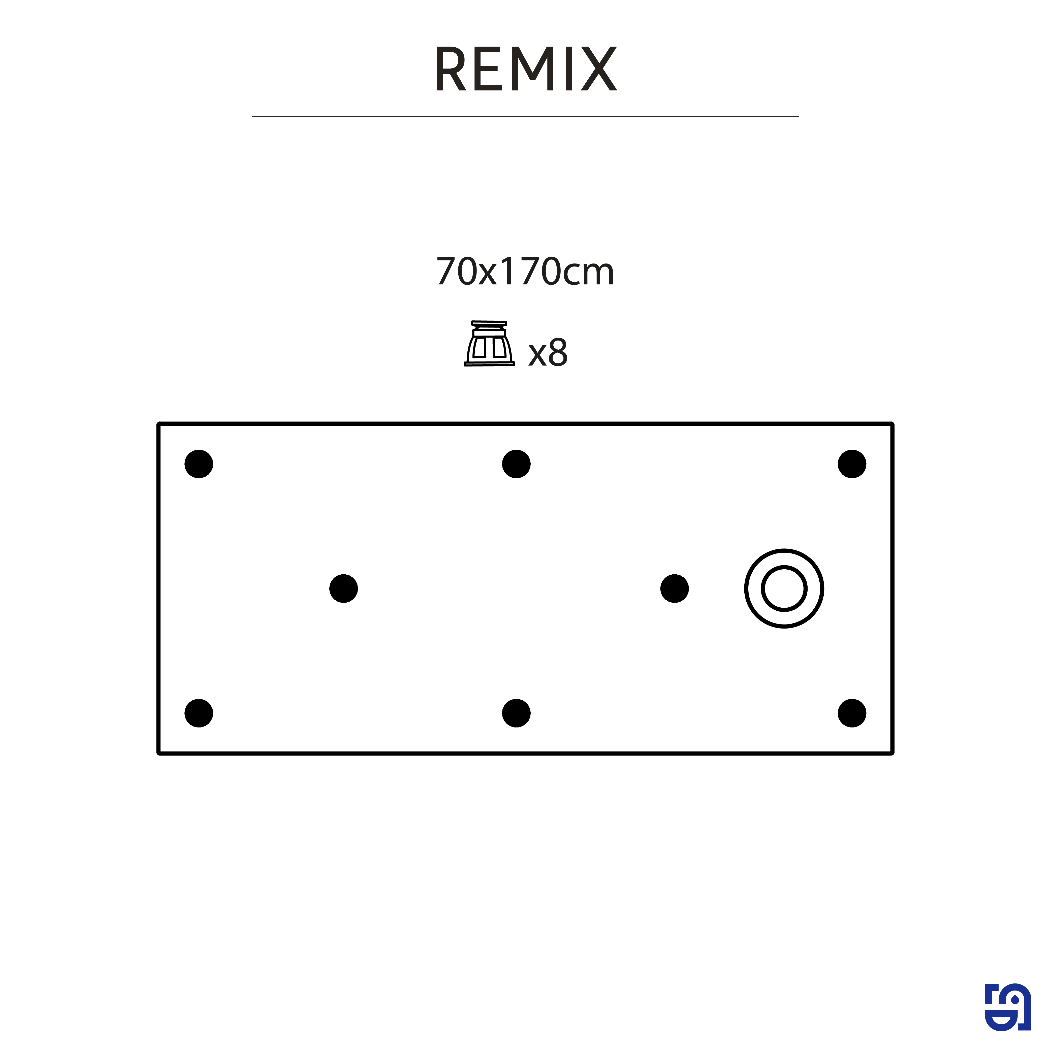 Receveur de douche extraplat, résine, noir L.170 x l.70 cm, Remix light - 3
