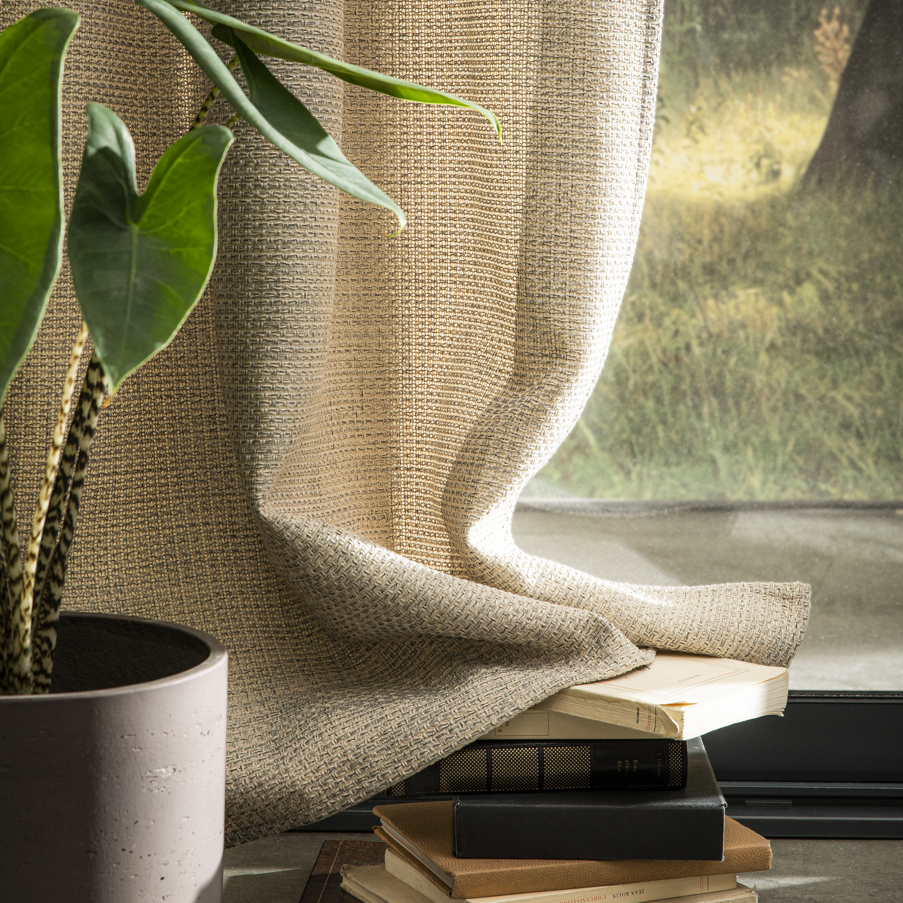 Rideau tamisant, Maille, beige H.250 x l.140 cm INSPIRE - 3
