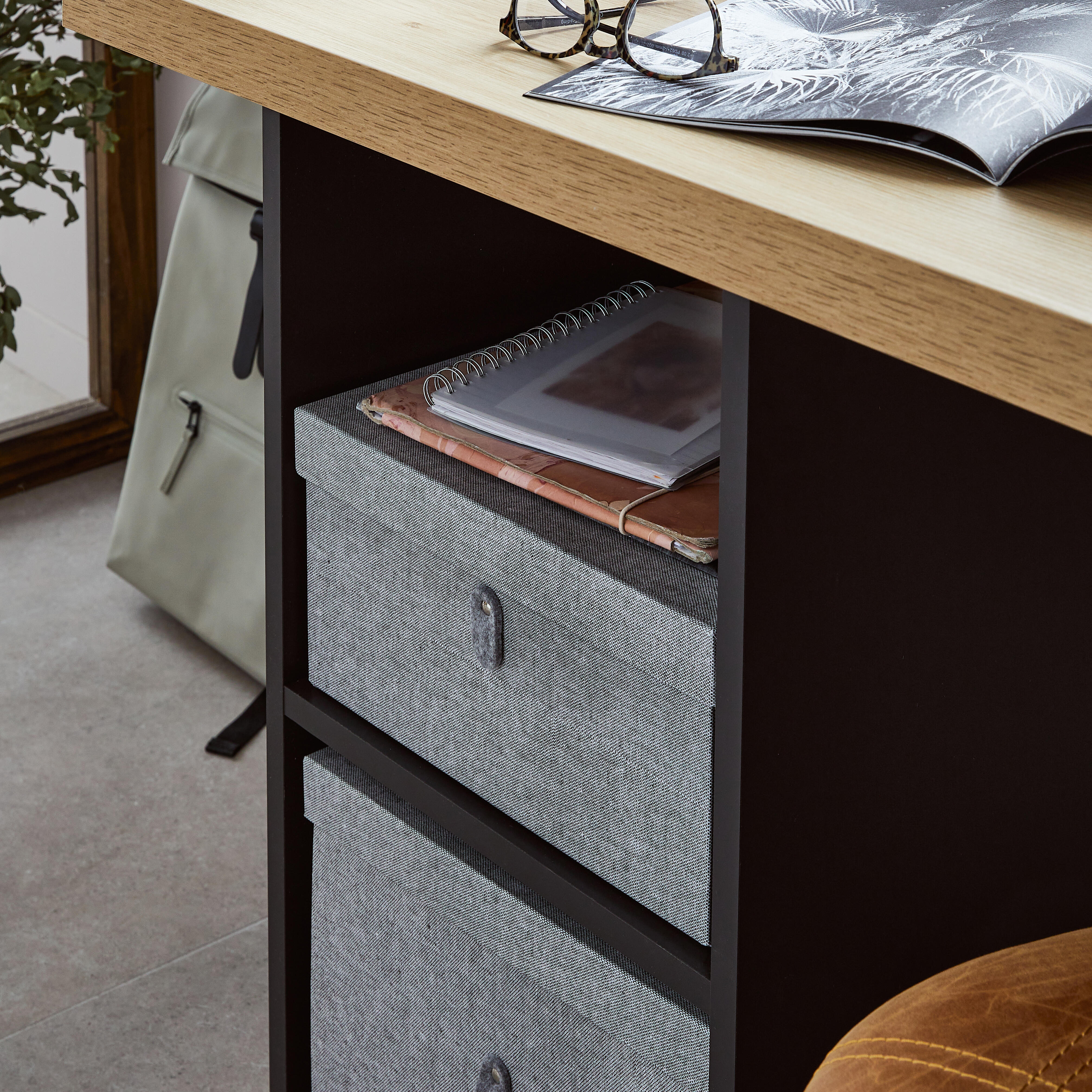 Scatola L 31 x H 15.3 x P 31 cm grigio - 3