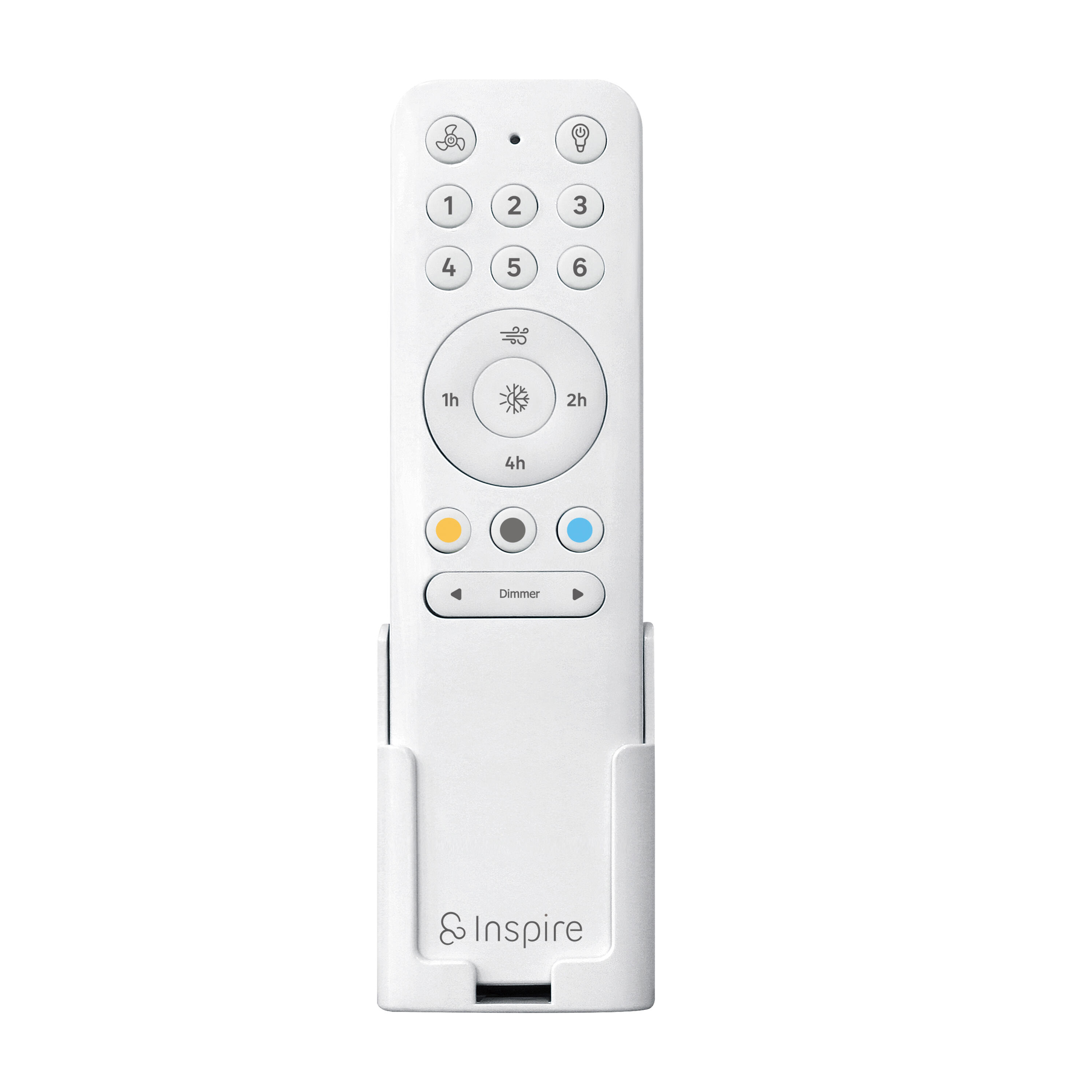 Ventilador de techo con luz silencioso DC Inspire Chris beige/blanco 132 cm - 13