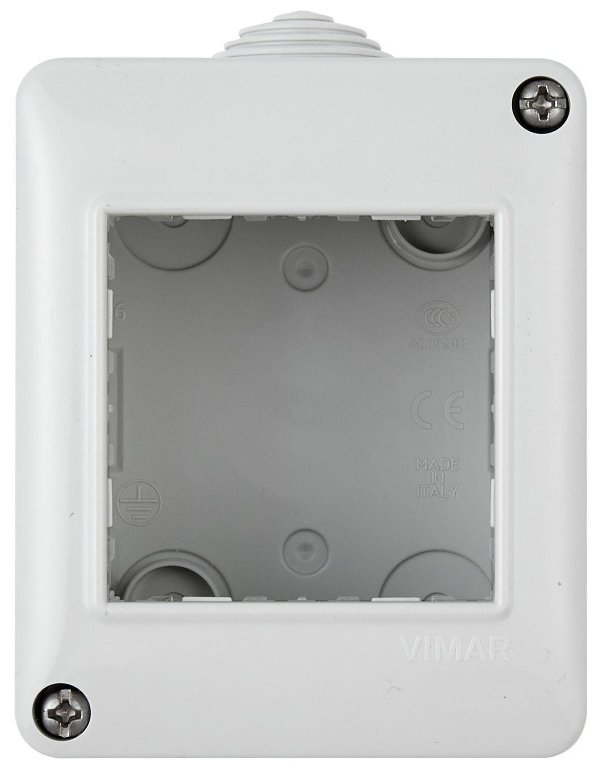 Scatola 2 moduli IP40 Contenitore IP40 2M per serie Plana VIMAR - 5