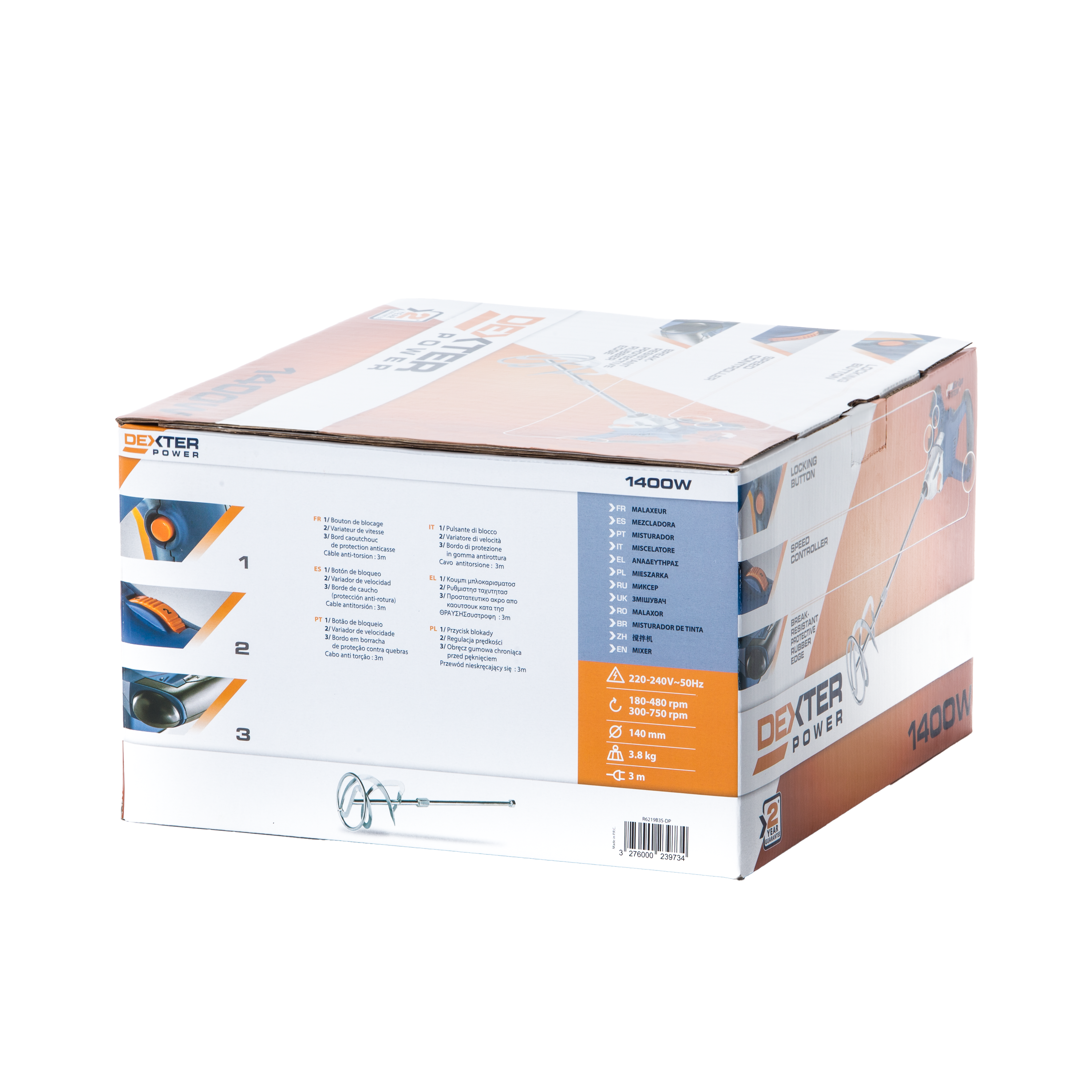 Mieszadło elektryczne R6219B3S-DP-2 1400W 2BIEGI DEXTER POWER - 8