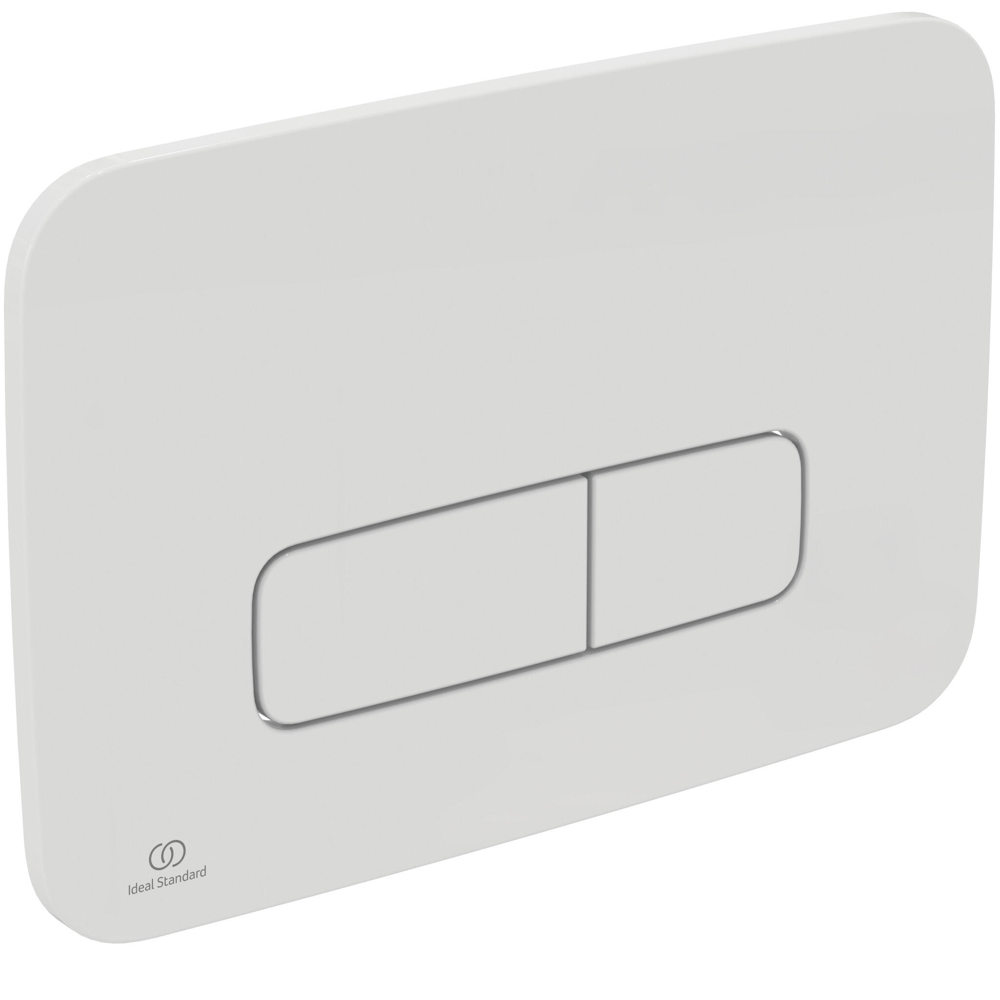 Pulsador ideal standard oleas m3 blanco brillo para cisterna wc suspendido