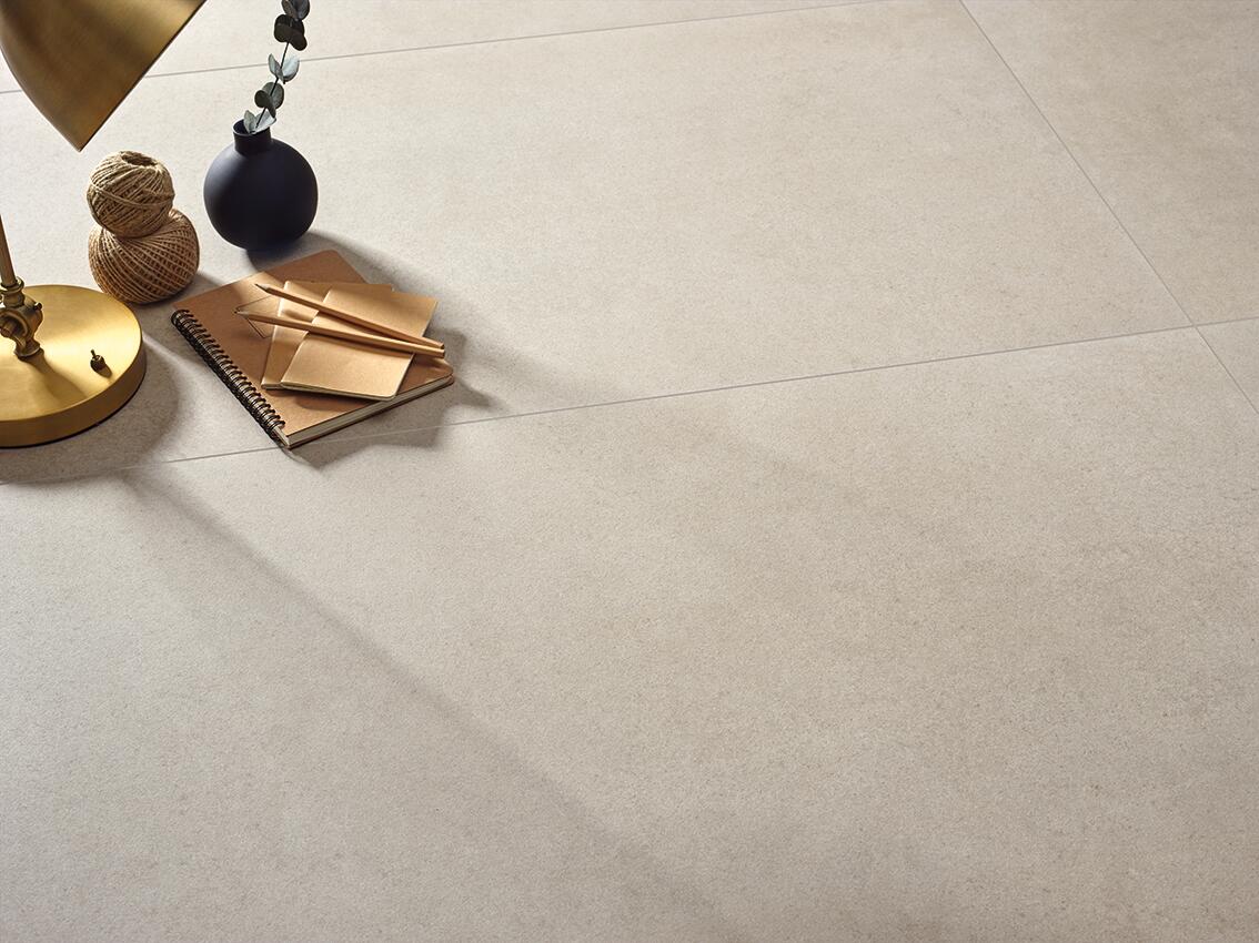 Suelo porcelánico nomade efecto cemento bone 60x120 cm c2