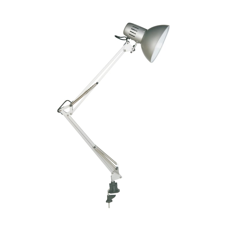 Lampka biurkowa Architekt srebrna E27 Inspire