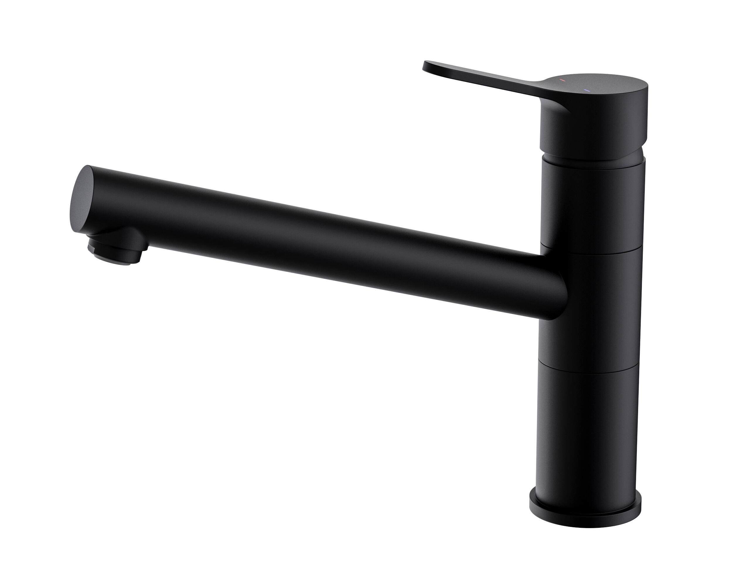 Grifo de cocina monomando essebagno silo negro