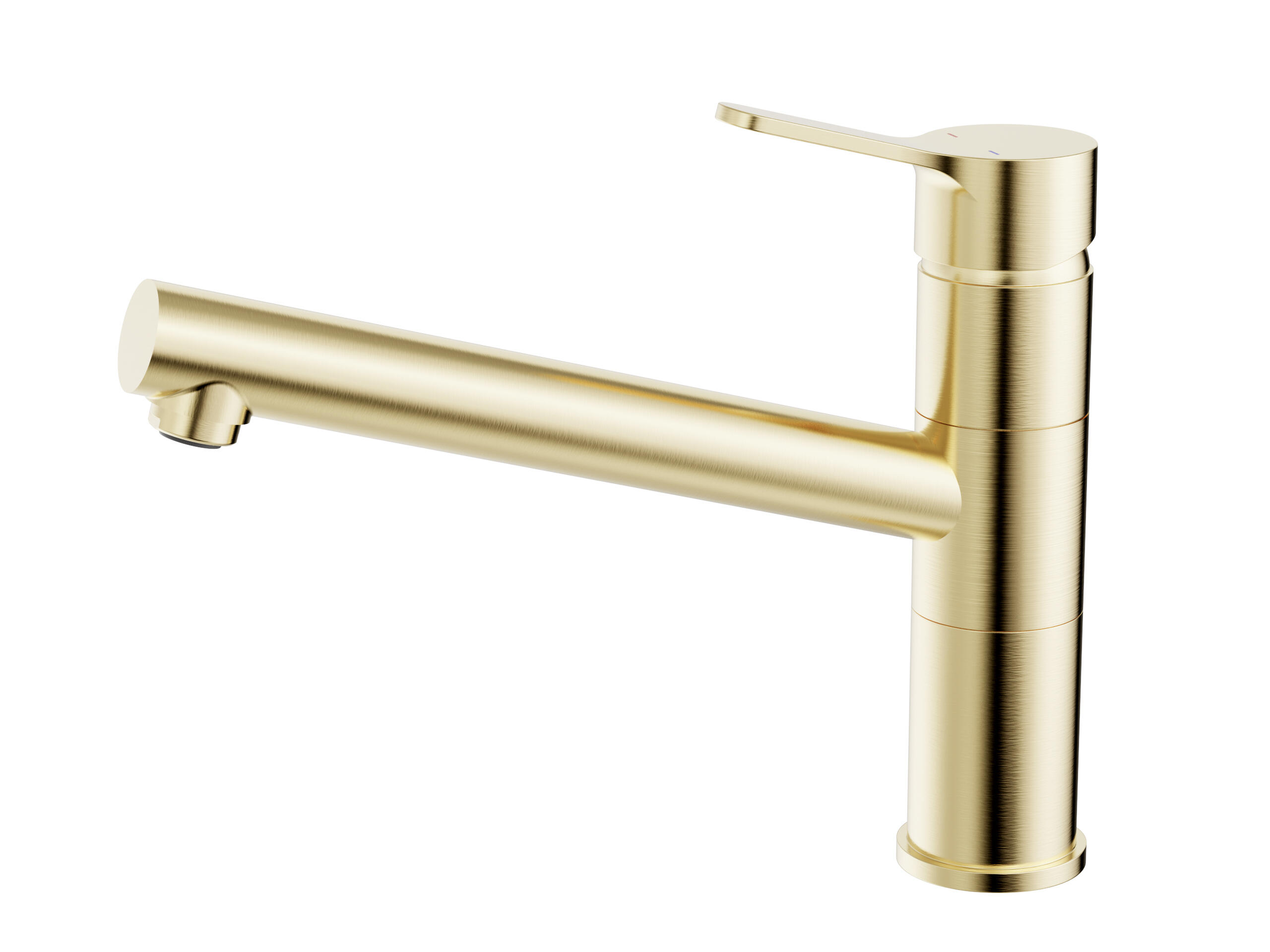 Grifo de cocina monomando essebagno silo dorado