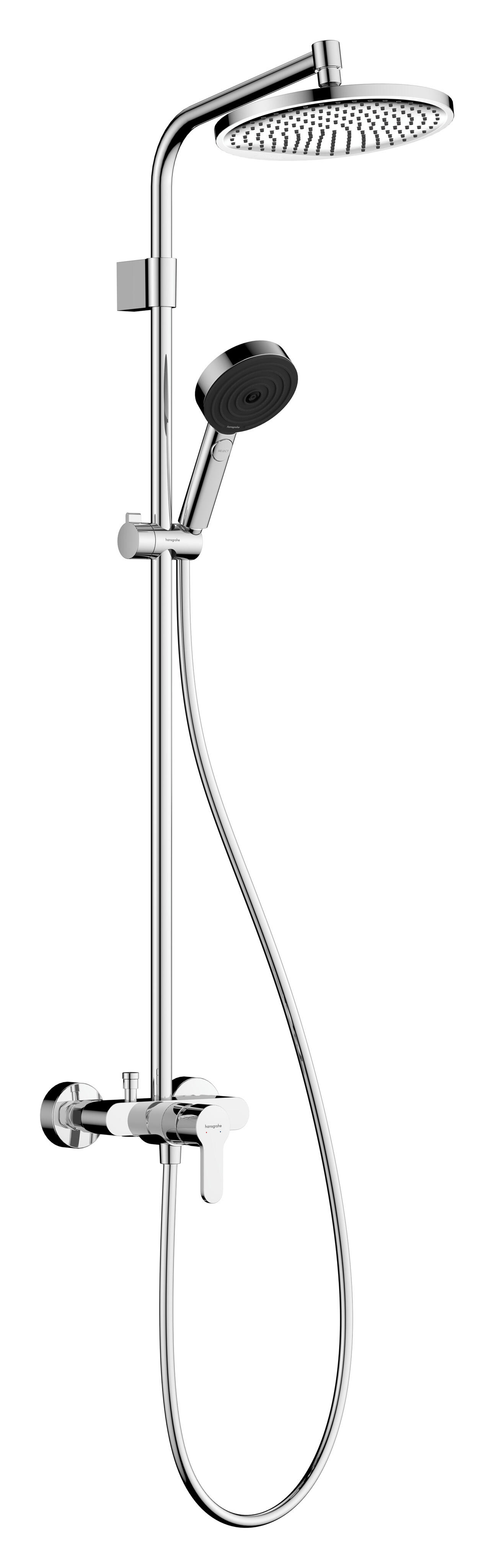 Colonne de douche mitigeur mécanique 3 jet(s) chrome Stamis eco HANSGROHE - 2