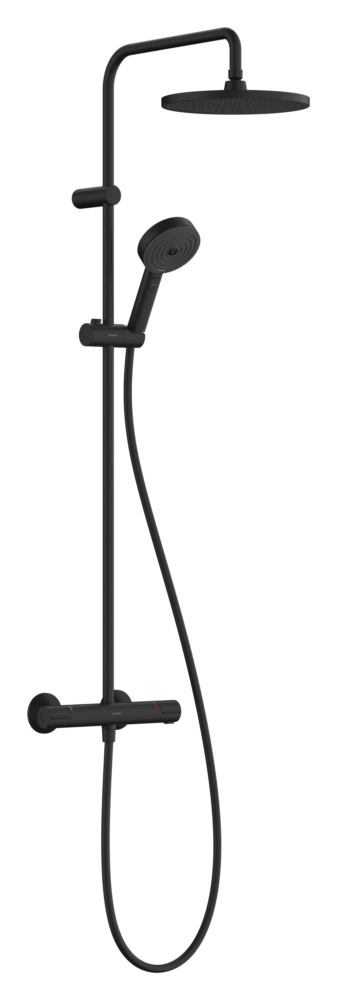 Colonne de douche avec robinet HANSGROHE Stamis eco noir mat - 2