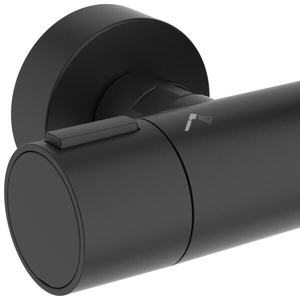 Colonne de douche mitigeur thermostatique 2 jet(s) noir Alu + IDEAL STANDARD - 3