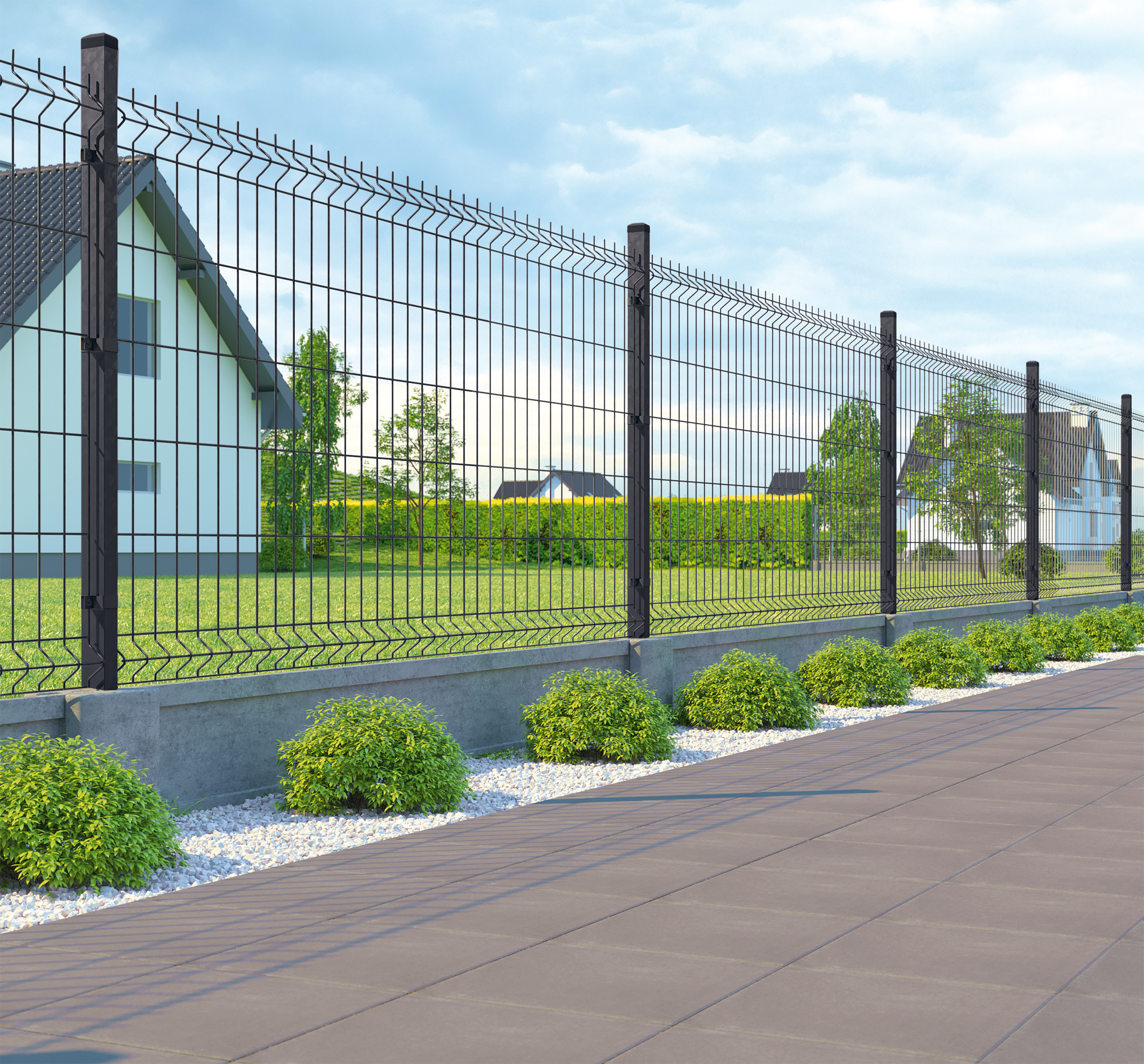 Panel ogrodzeniowy Vera 3D 153x250 cm antracytowy Wiśniowski - 4