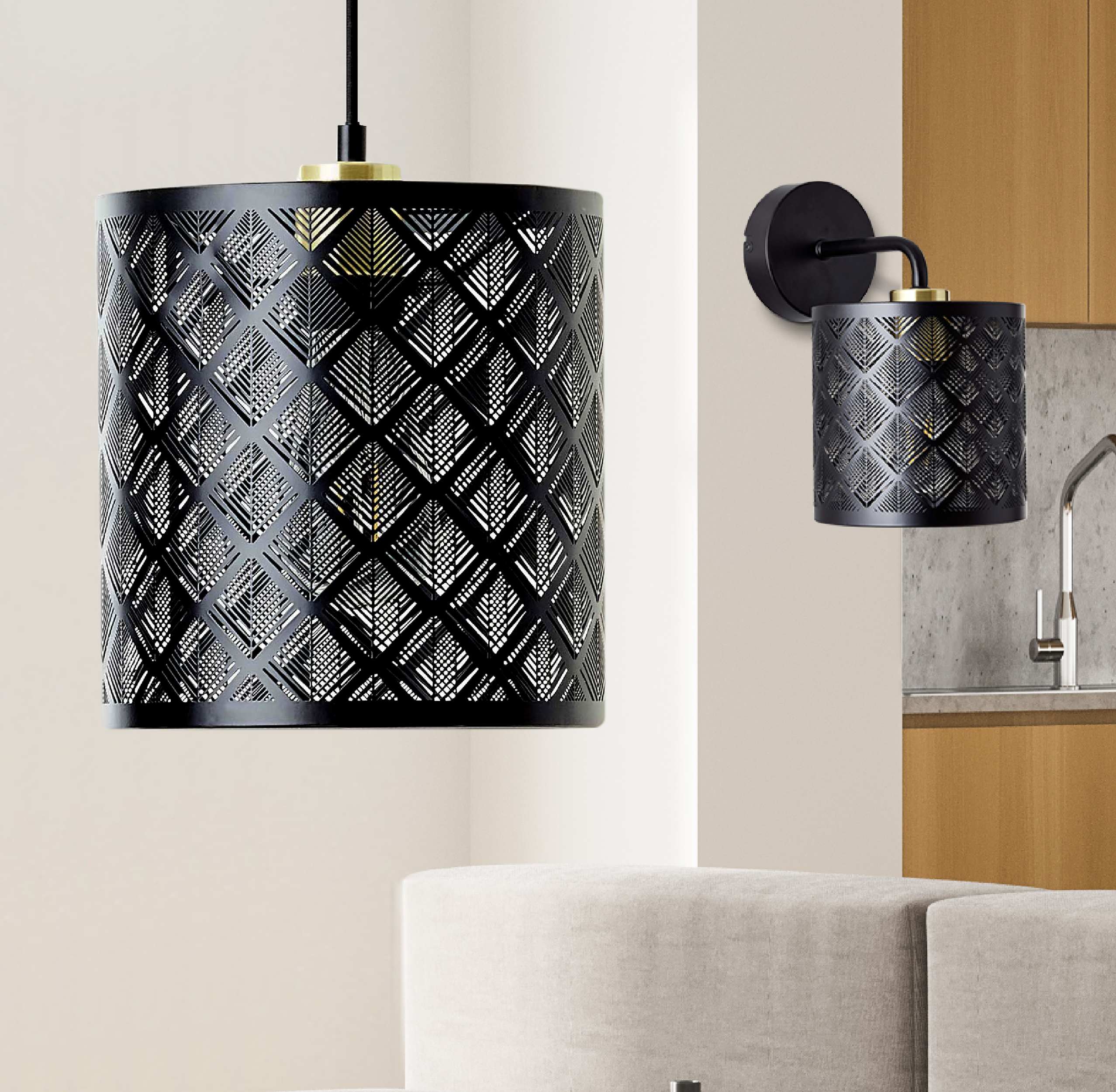 Kinkiet Galati czarny E27 Inspire - 2