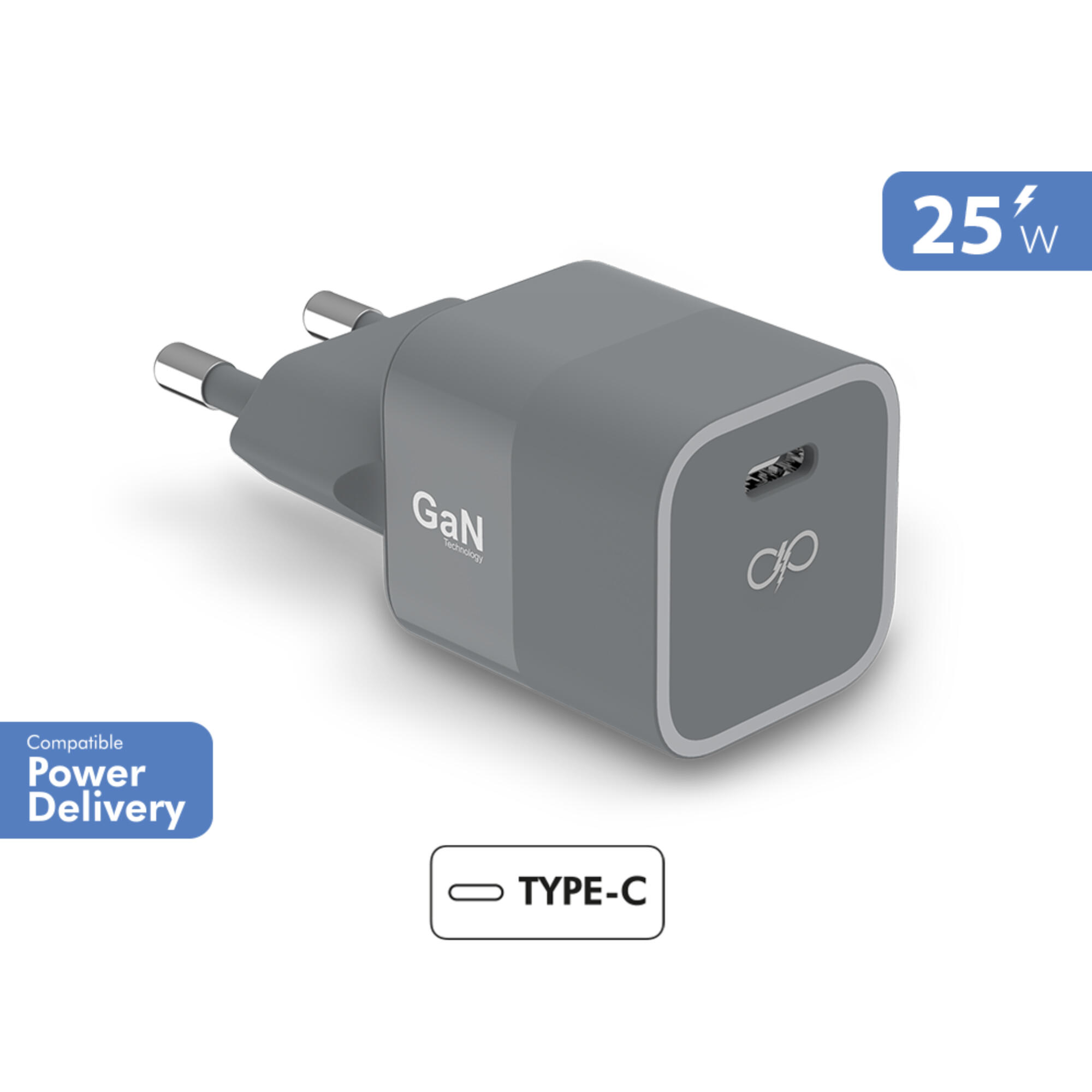Cargador pared usb c 25w con conector