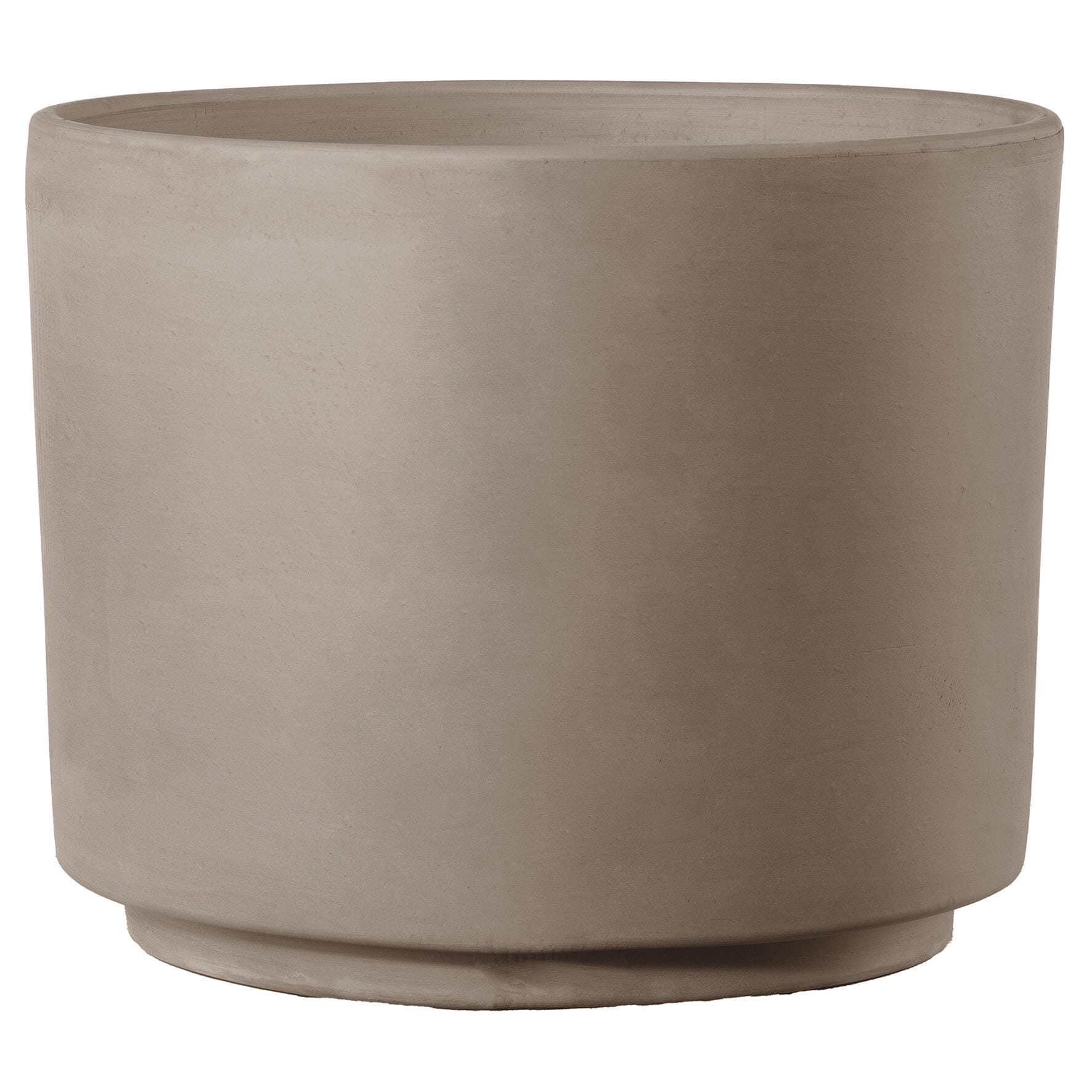 Pot De Fleur Cylindrique Terre Cuite DEROMA X H 20 7 Cm Gris Clair pot-de-fleur-cylindrique-terre-cuite-deroma-x-h-20-7-cm-gris-clair