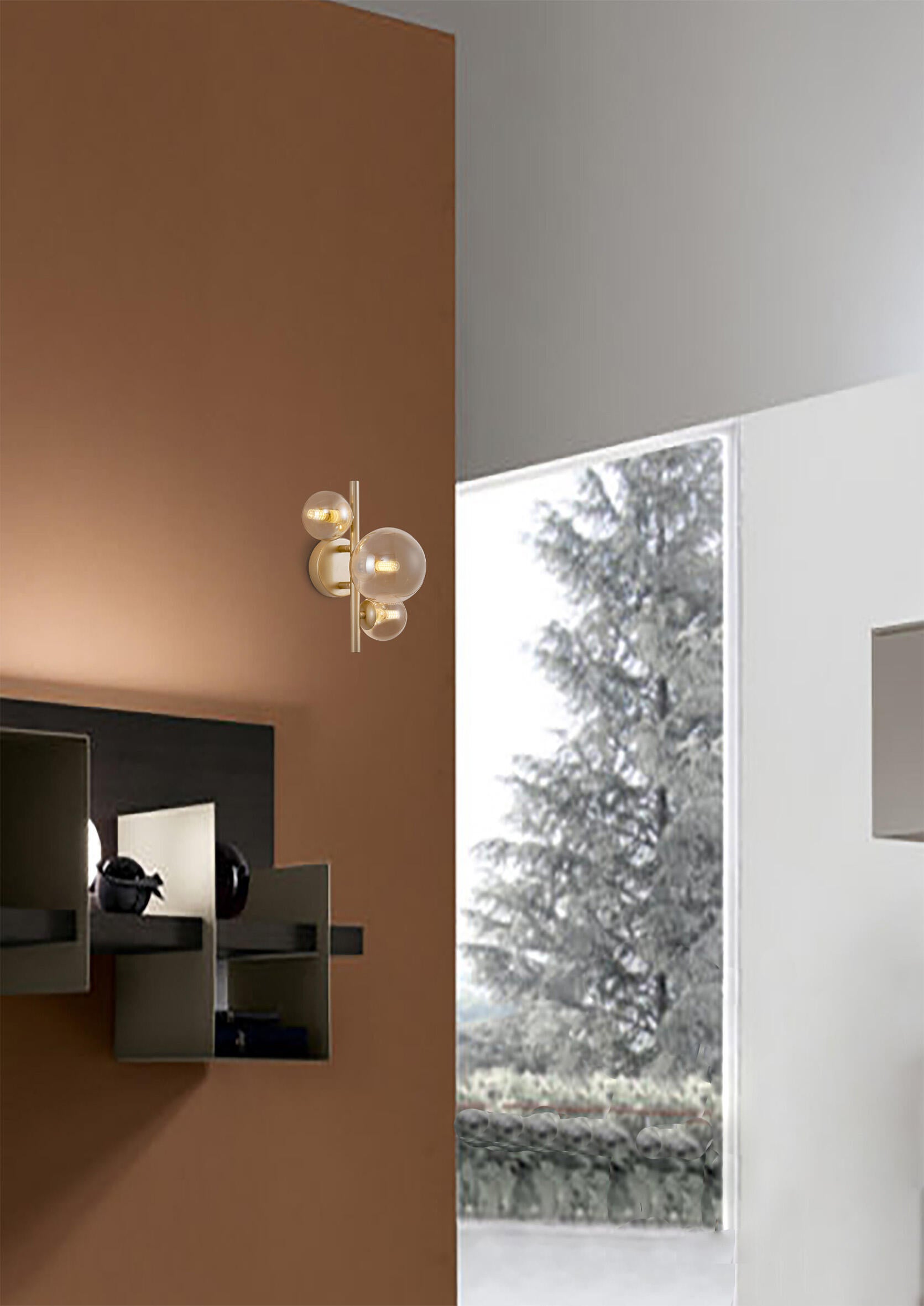 Applique glamour Fenix dorato 3X G9 NOVECENTO - 4