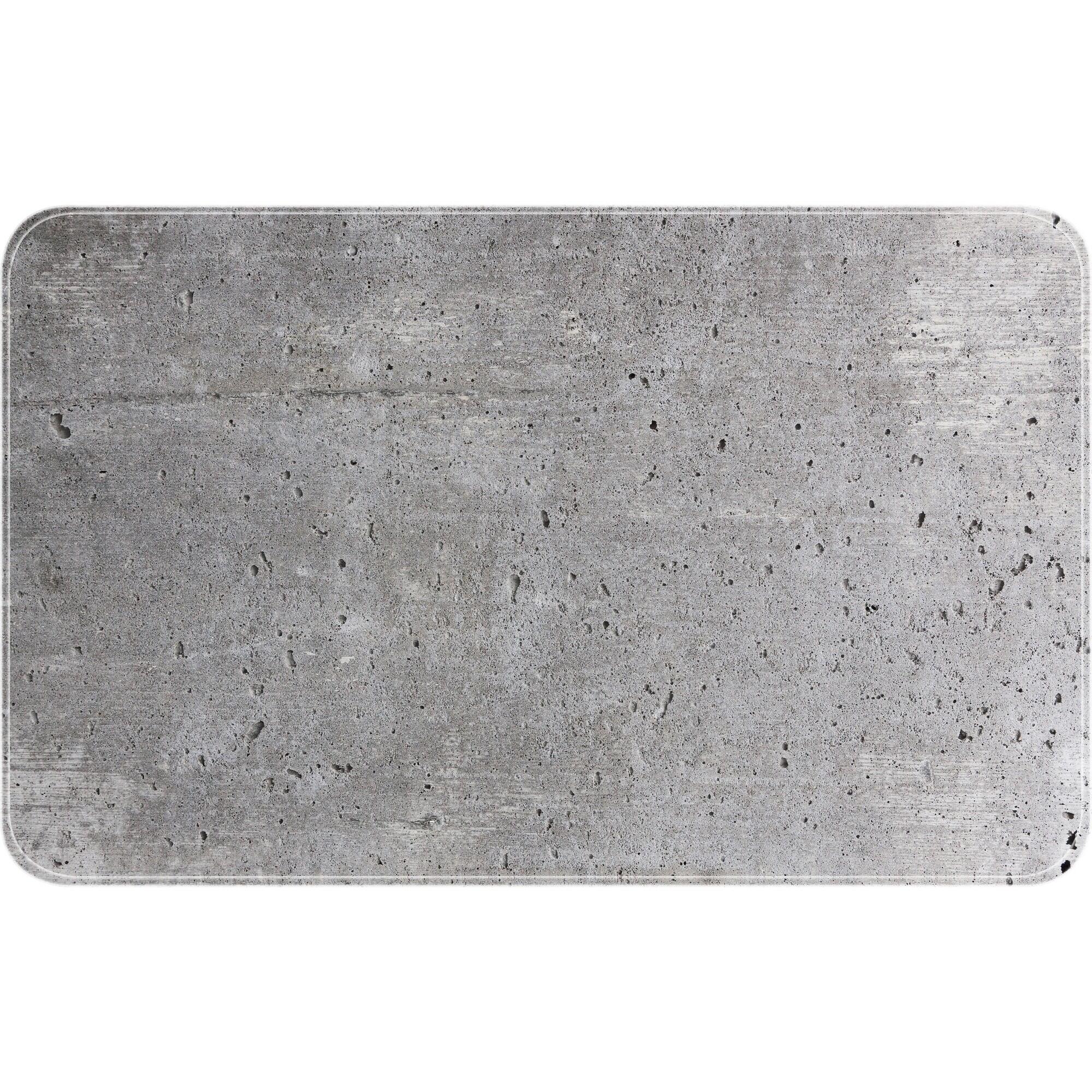 Alfombra de baño rectangular 40x70 cm gris