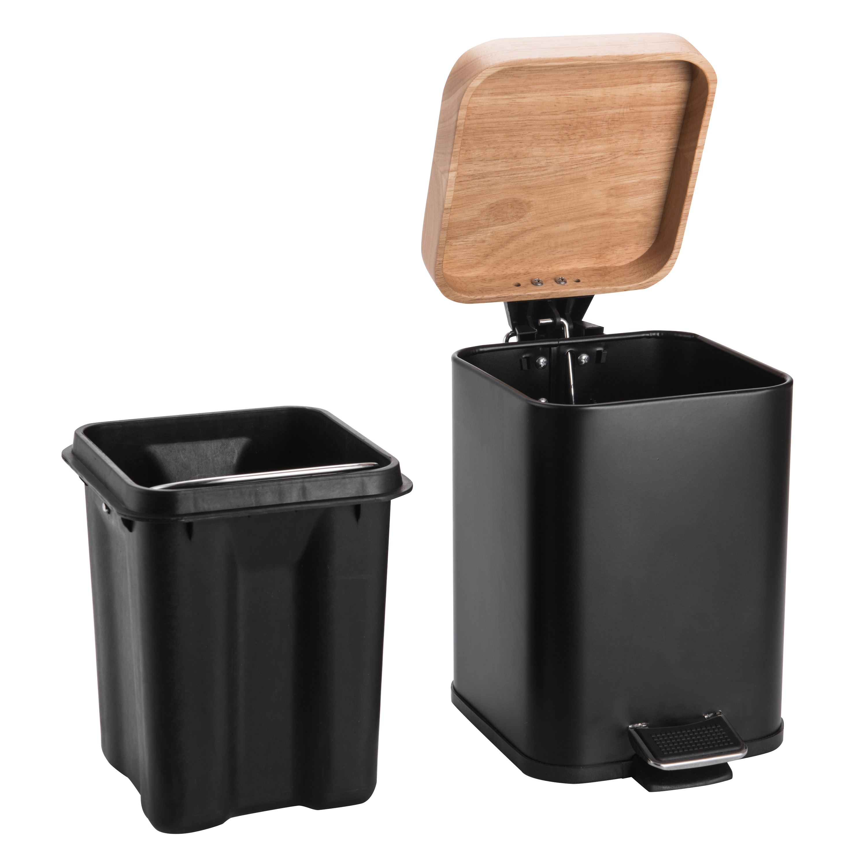 Łazienkowy kosz na śmieci SCAND BLACK MAT 3L SENSEA - 3