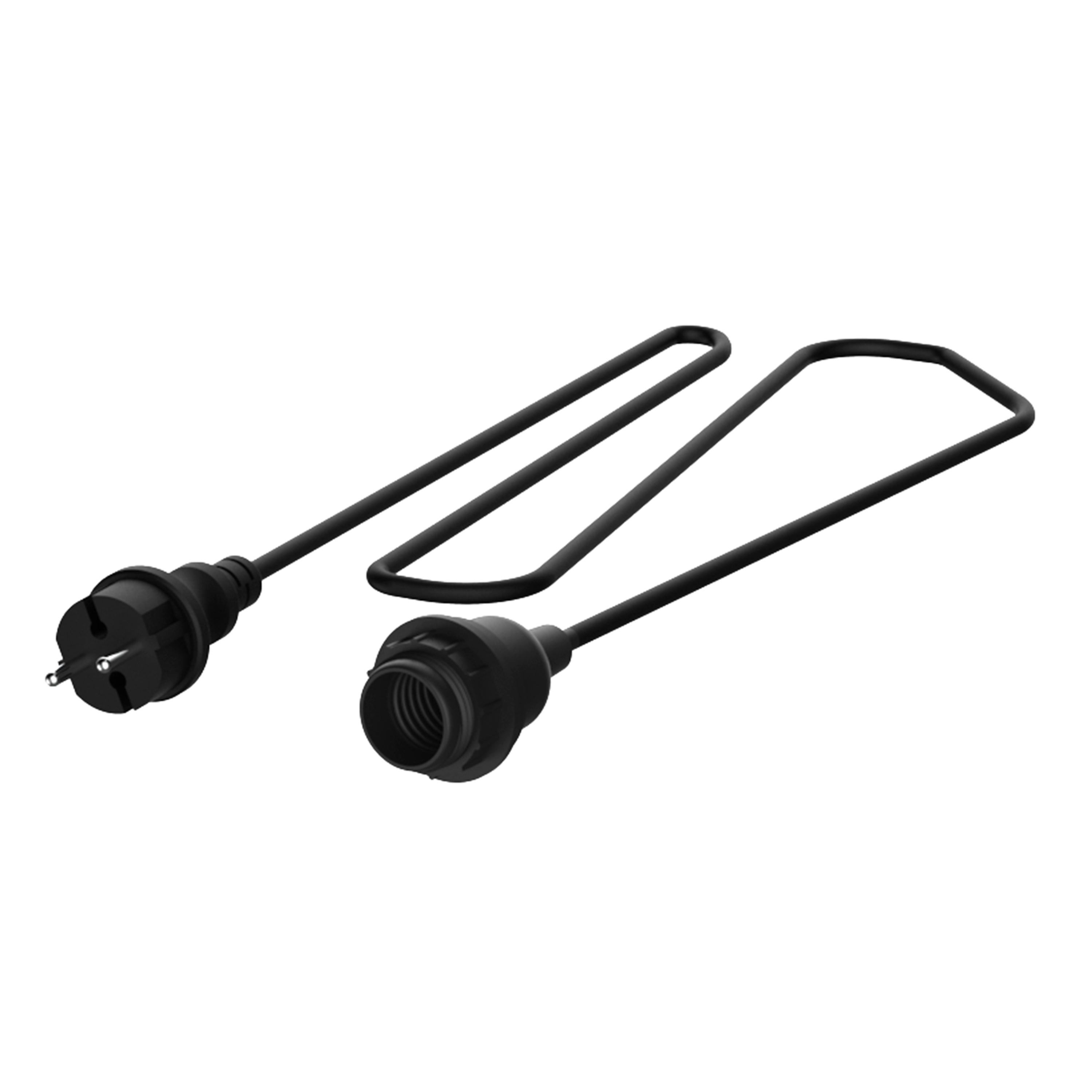 Suspensão Lugo E27 1 luz 3M IP44 preto Inspire - 3