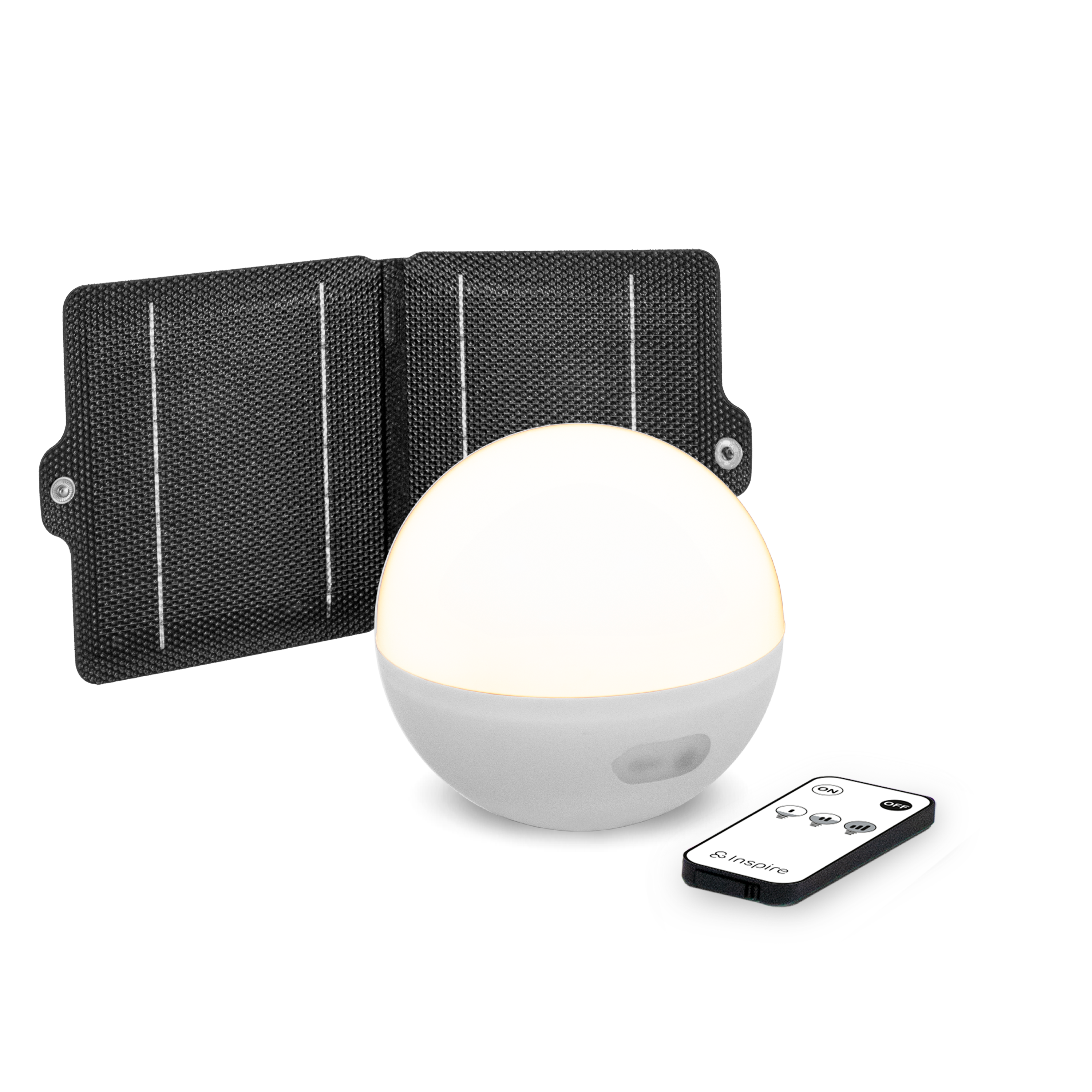 Boule lumineuse solaire et rechargeable, intensité variable, Caspe INSPIRE - 4
