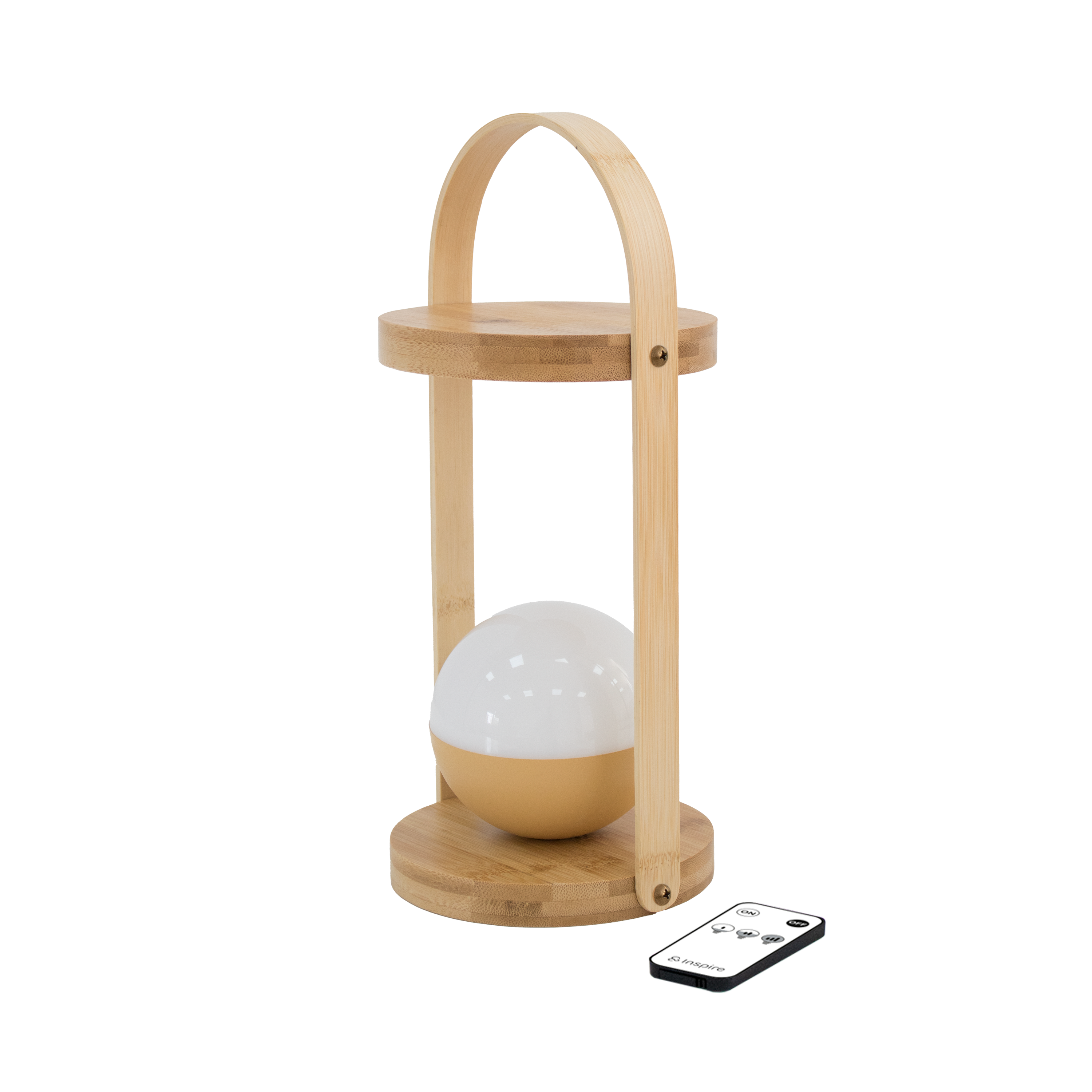 Lampe de table Led rechargeable 1300 Lm intensité variable bambou Lisala INSPIRE - 8