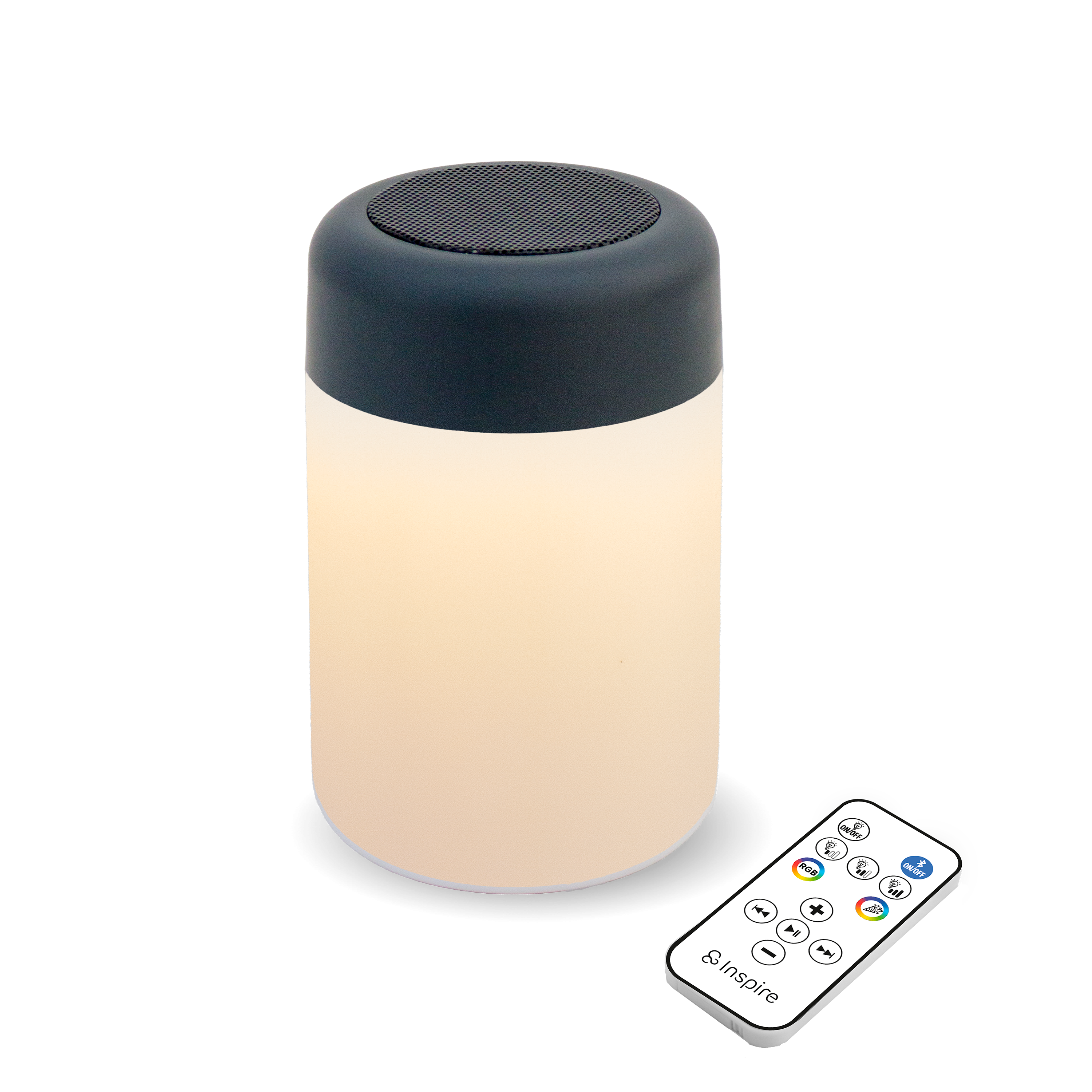 Lampe enceinte bluetooth, changement de couleurs, 300 Lumen, Lojo noir INSPIRE - 11