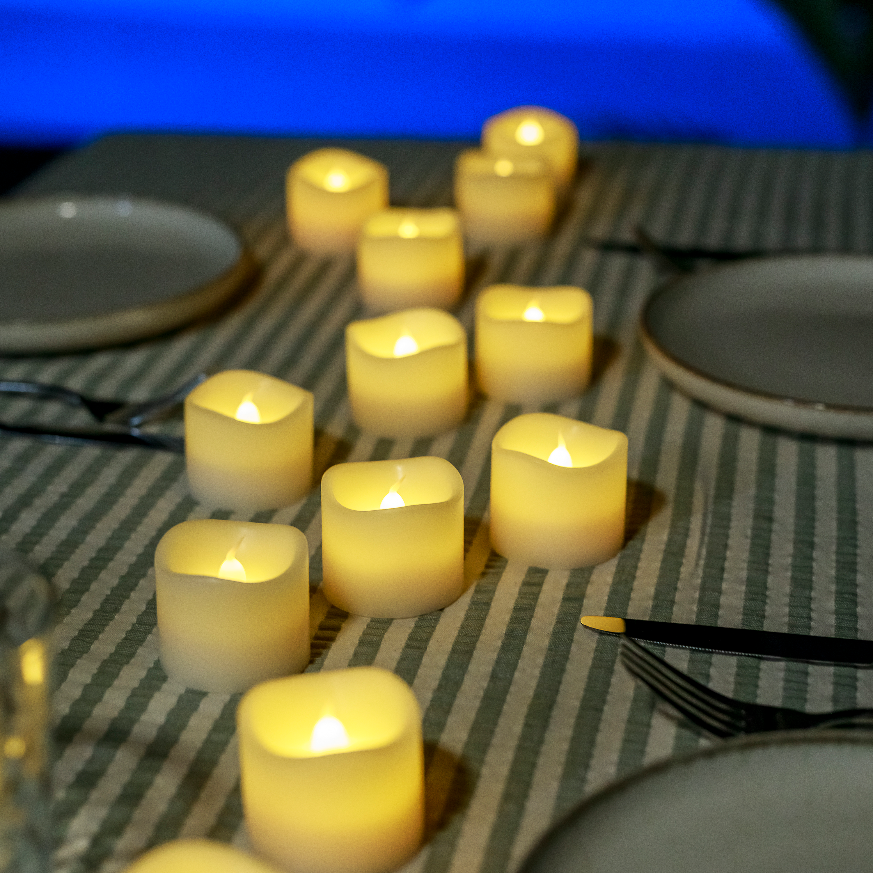 Pack 12 velas LED Buna USB 2200K IP44 Inspire - 14