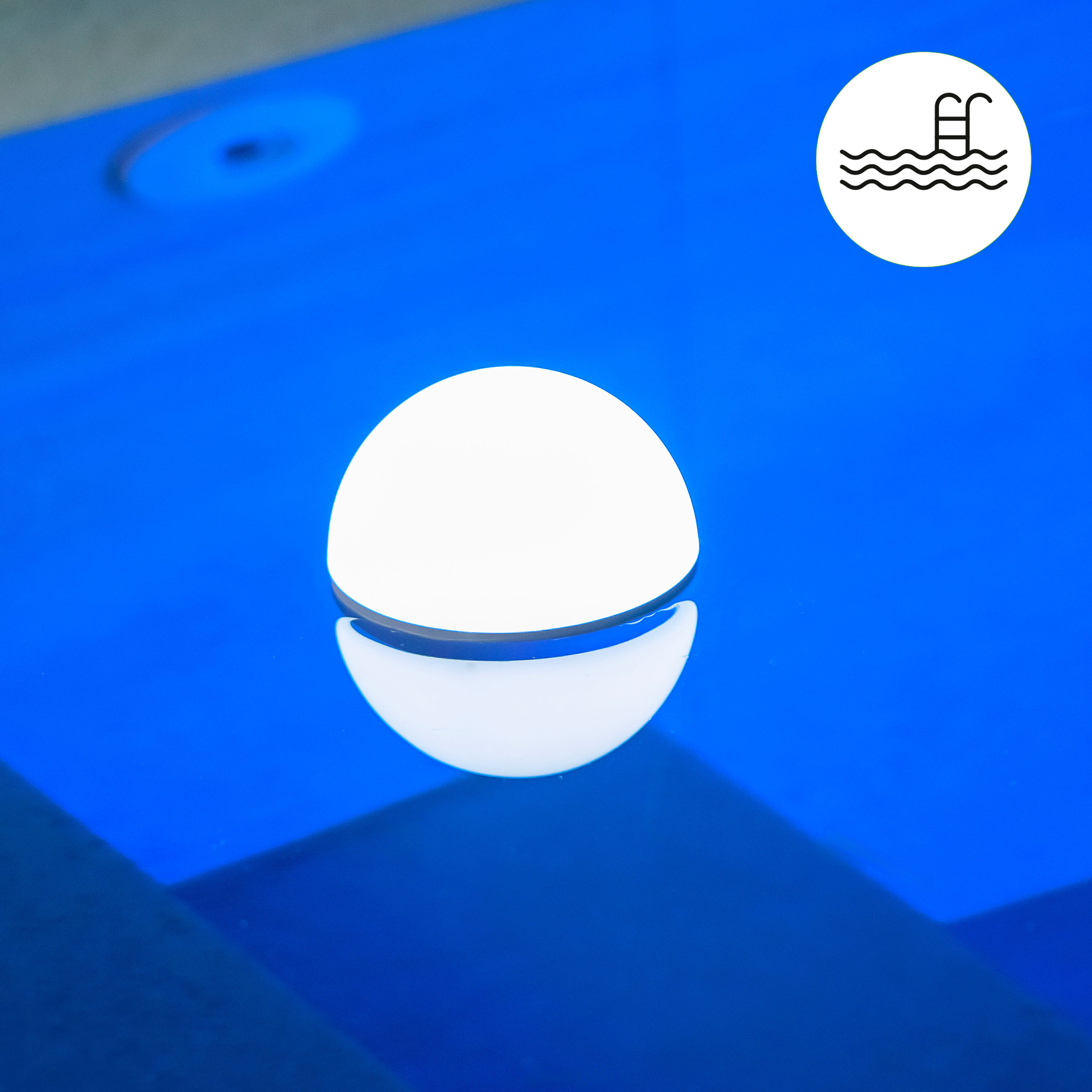 Lampada da esterno galleggiante per piscina Caspe H 11 cm, in polipropilene LED INSPIRE - 3