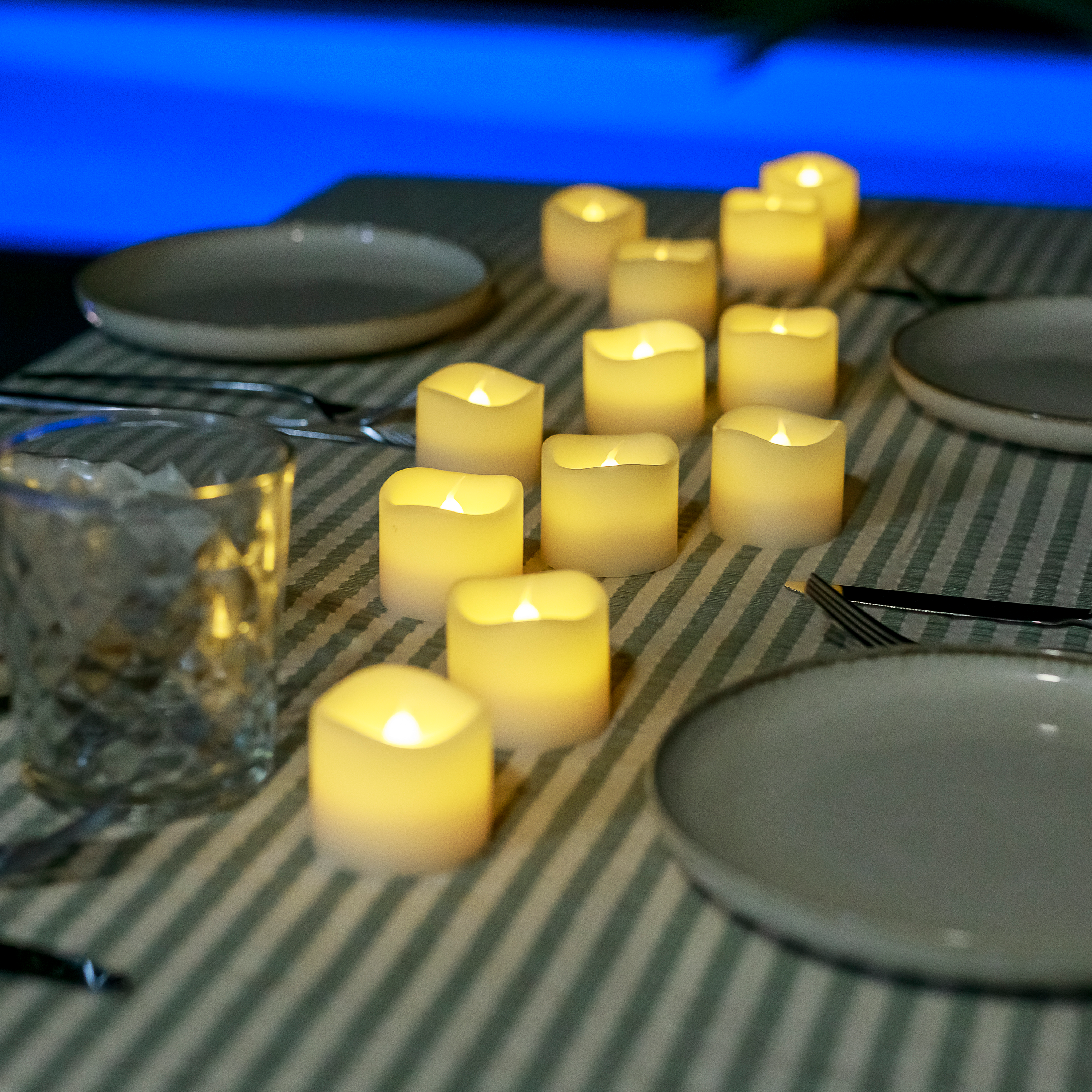 Pack 12 velas LED Buna USB 2200K IP44 Inspire - 13