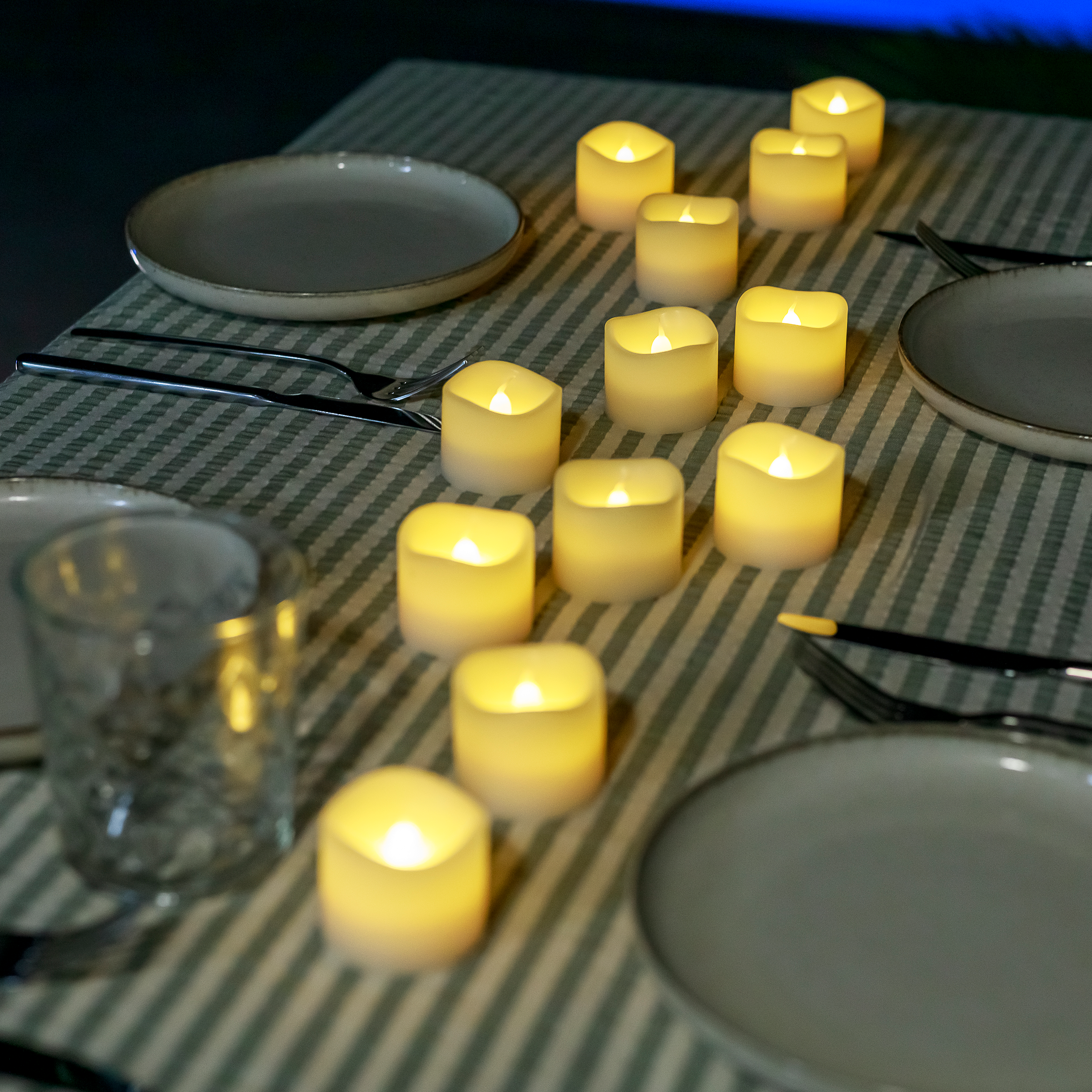 Pack 12 velas LED Buna USB 2200K IP44 Inspire - 11