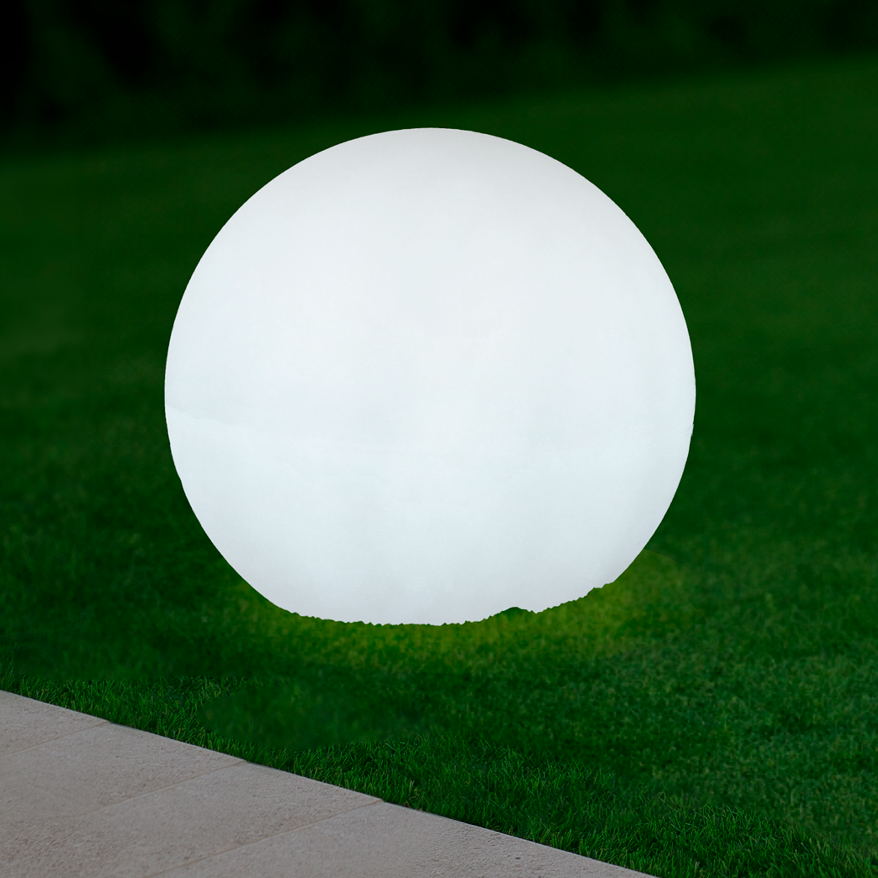 Boule lumineuse extérieure D.40 cm Zongo E27 blanc INSPIRE - 3