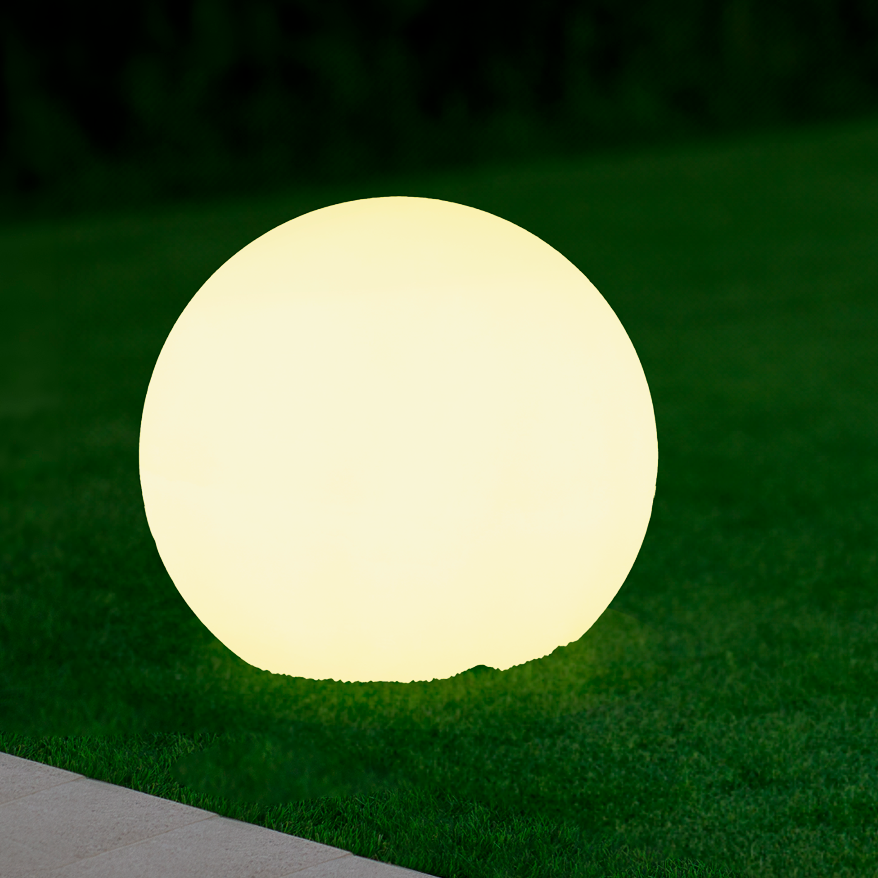 Boule lumineuse extérieure D.40 cm Zongo E27 blanc INSPIRE - 4