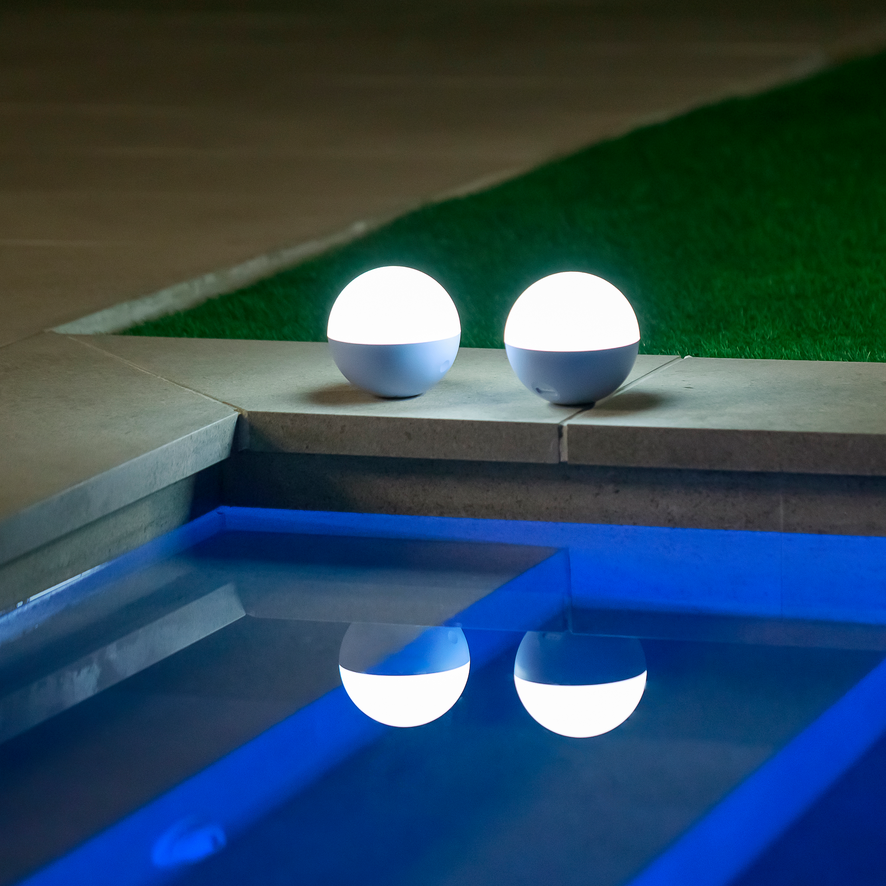 Lampada da esterno galleggiante per piscina Caspe H 11 cm, in polipropilene LED INSPIRE - 10