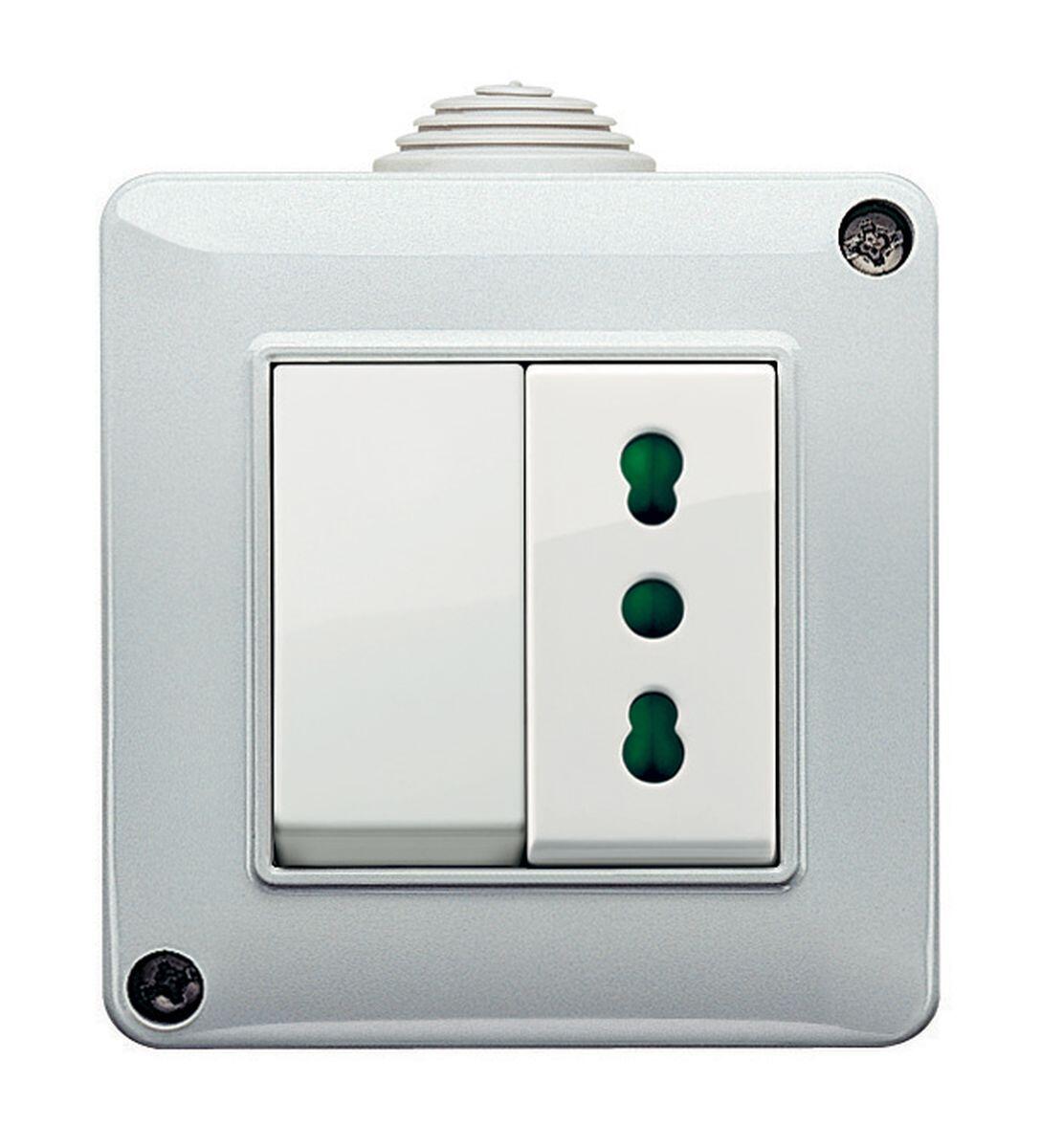 Scatola 2 moduli IP40 Contenitore IP40 2M per serie Plana VIMAR - 3