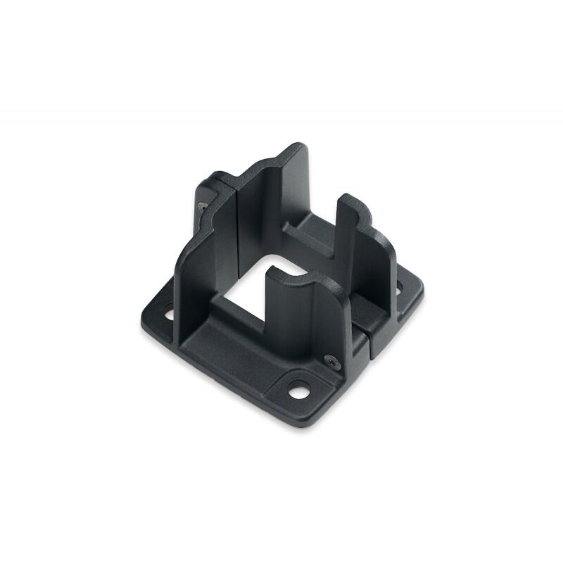 Base poste de aluminio para suelo antracita de 6x6,5 cm cost