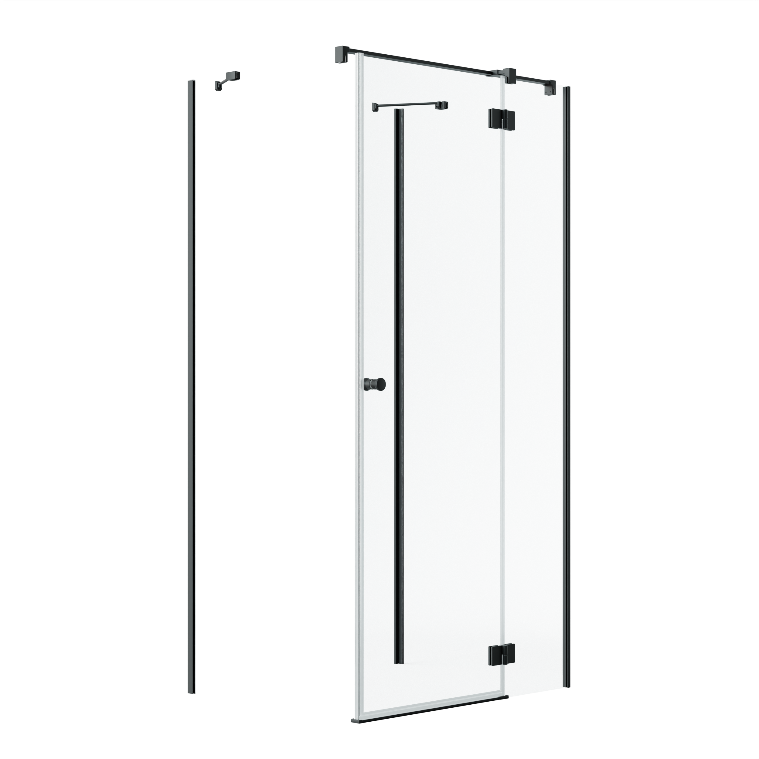 Kabina Valence trójścienna front prawy 100 x 195 Iridum